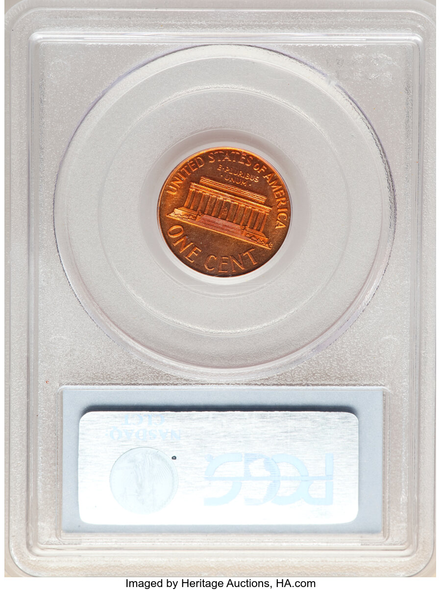 image for: 1965 1C SMS MS65 Red Cameo PCGS. PCGS Population: (44/24). NGC Census: (26/54). CDN: $180 Whsle. Bid for NGC/PCGS MS65....