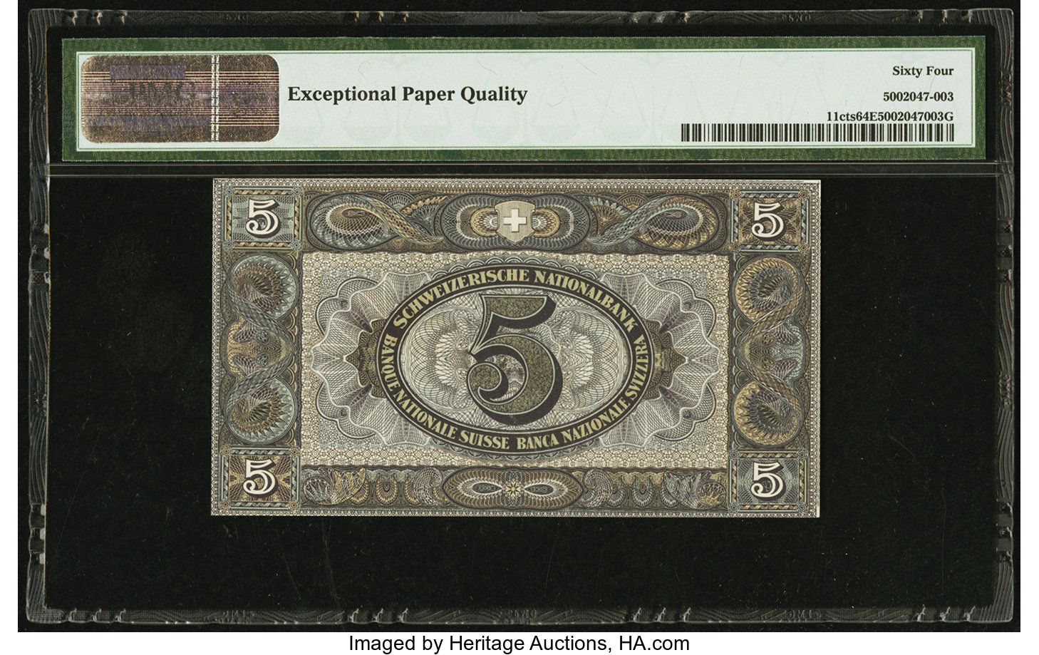 image for: Switzerland  5 francs (B305n)