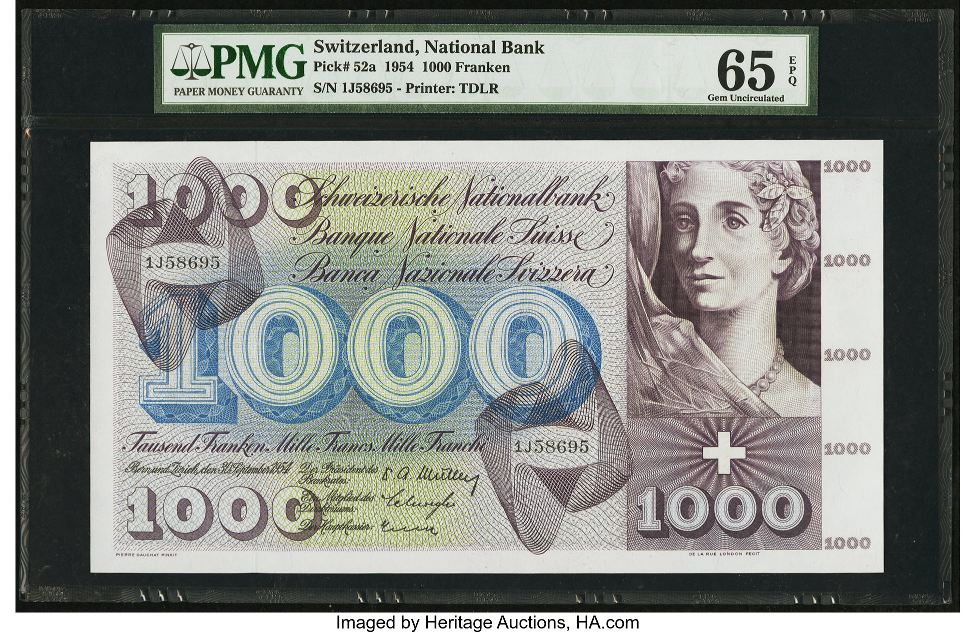 image for: Switzerland  1,000 francs (B336as1)