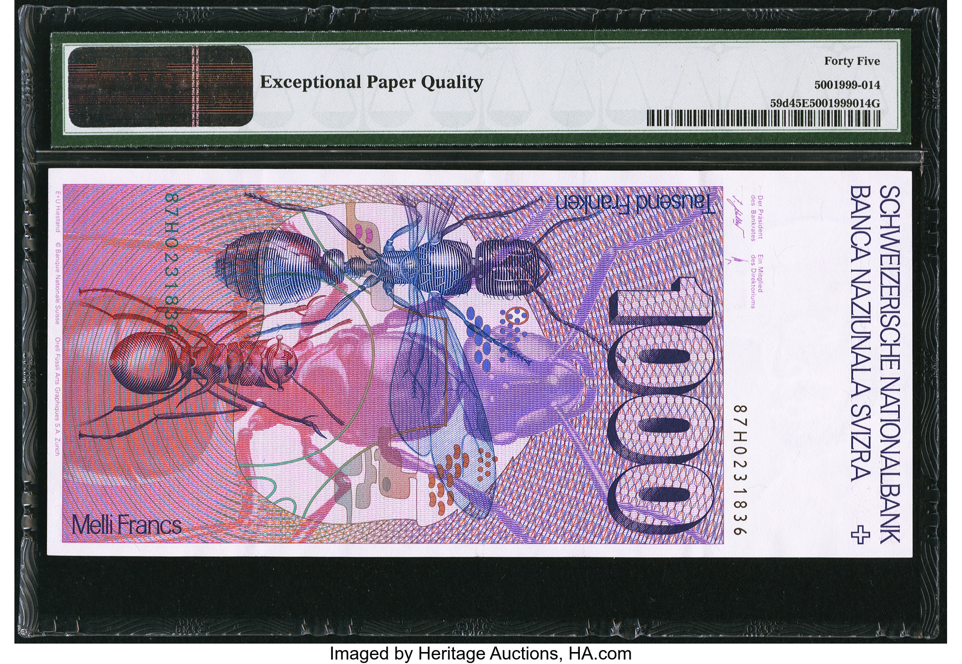 image for: Switzerland  1,000 francs (B342b)