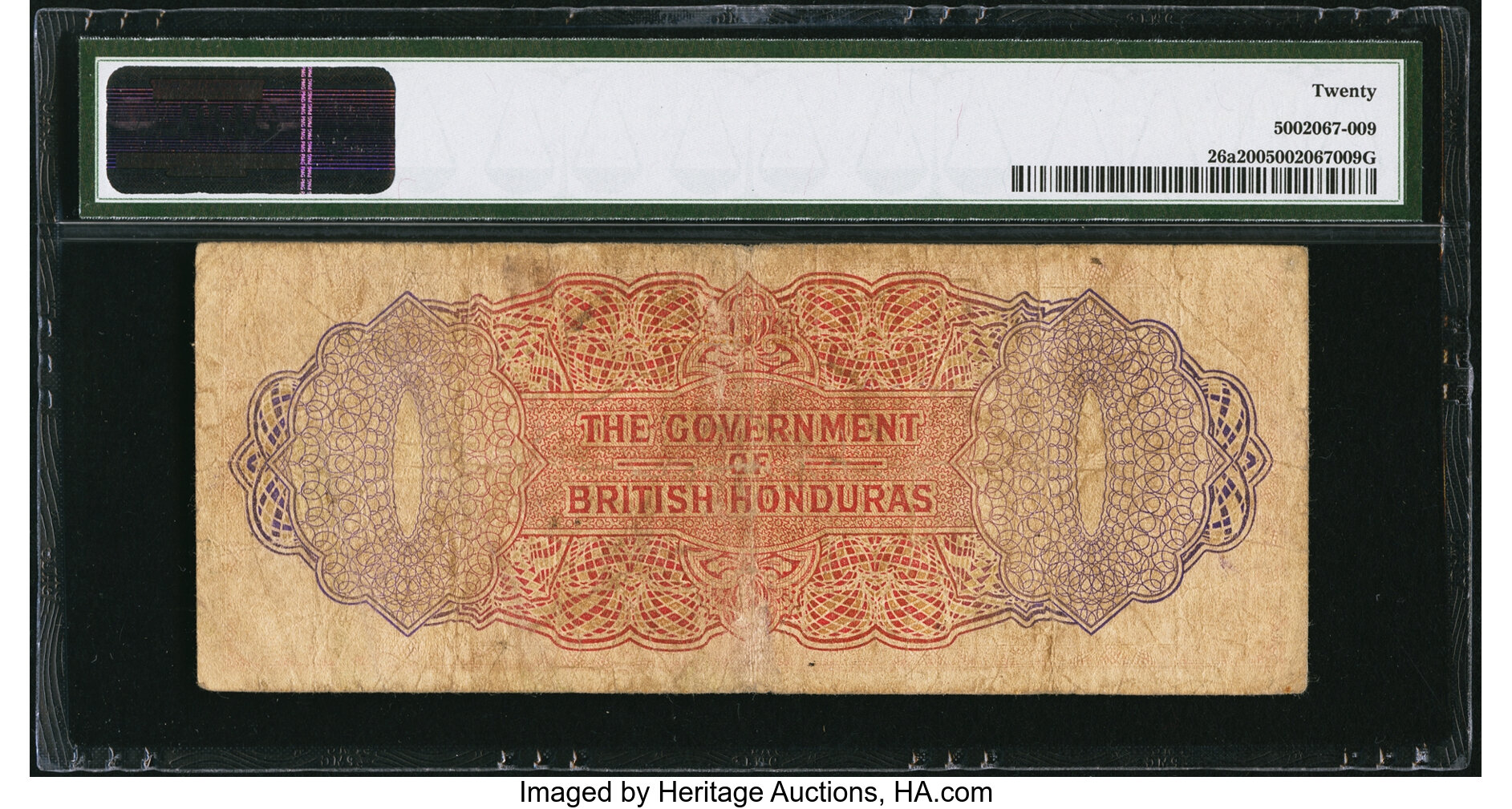 image for: British Honduras  5 dollars (B125a)