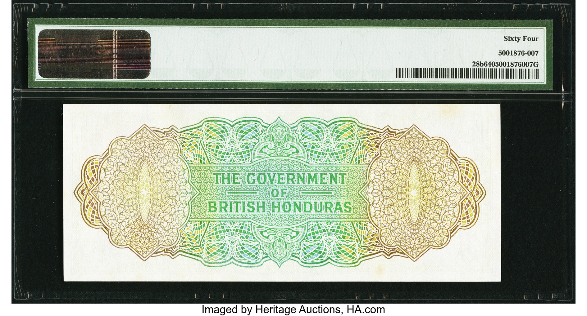 image for: British Honduras  1 dollar (B127a)