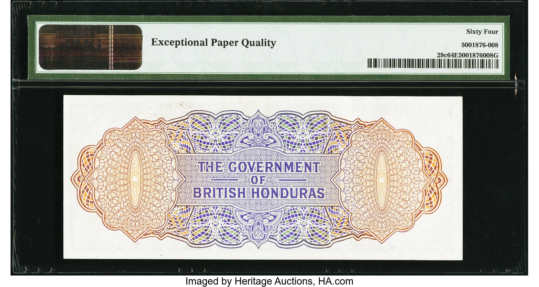 image for: British Honduras  2 dollars (B128a)