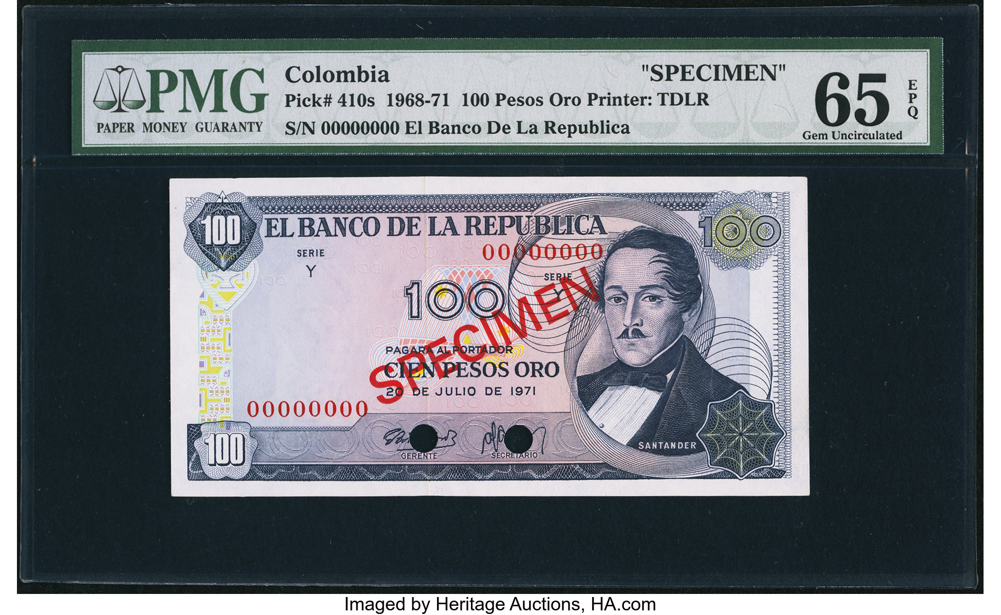 image for: Colombia  100 pesos oro(B955a)