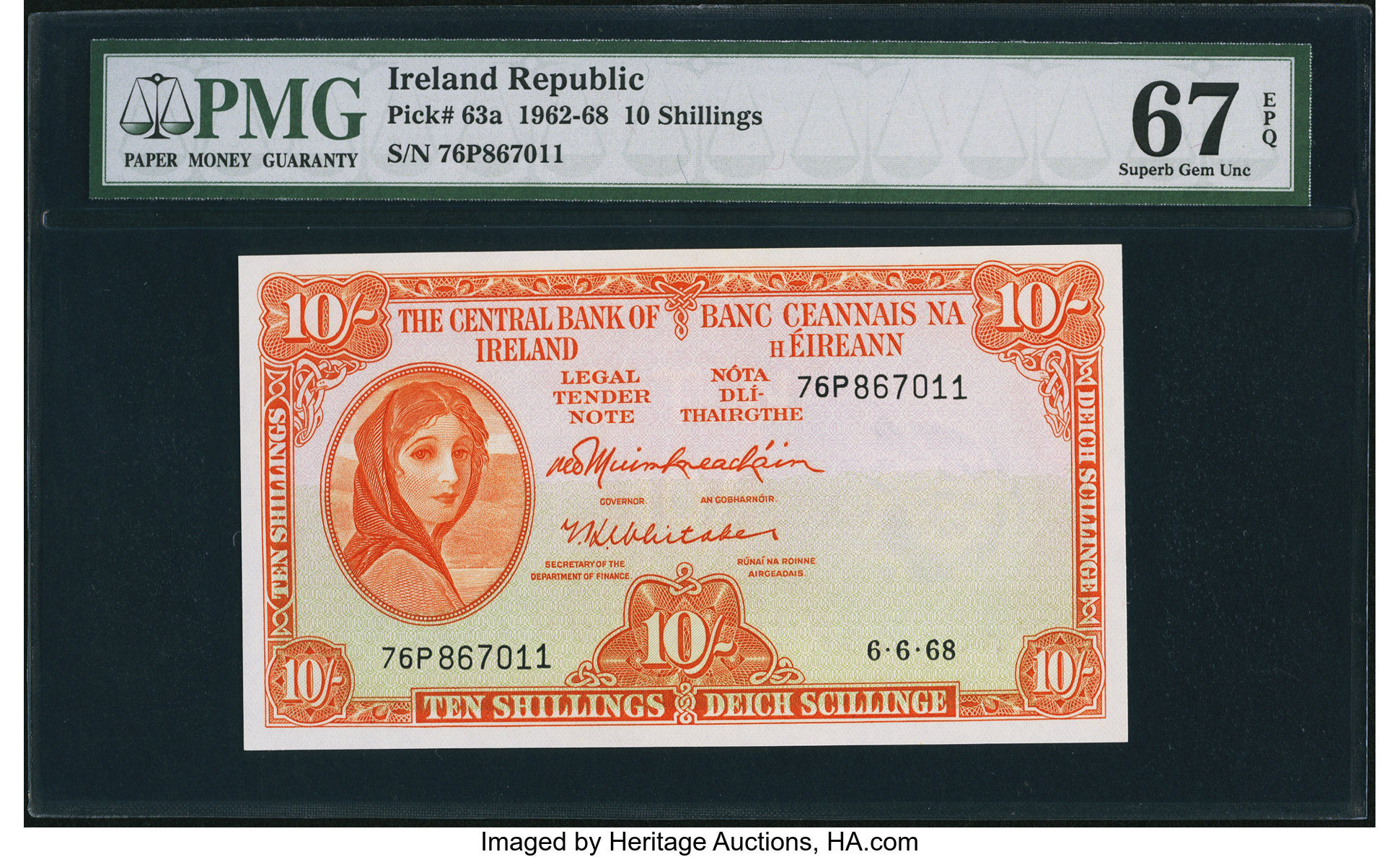 image for: Ireland, Republic of  10 shillings (B208as2)