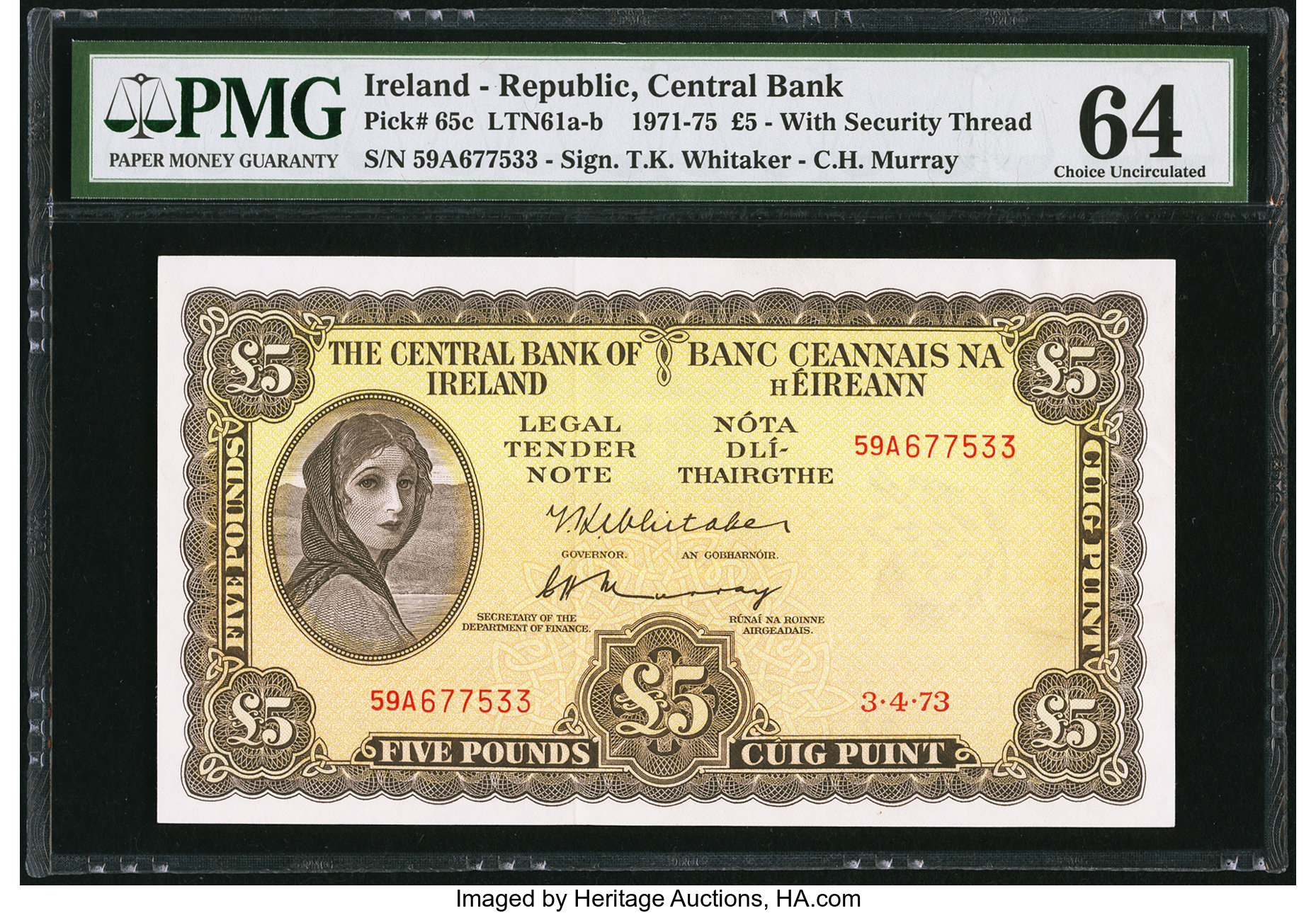 image for: Ireland, Republic of  5 pounds (B210a)
