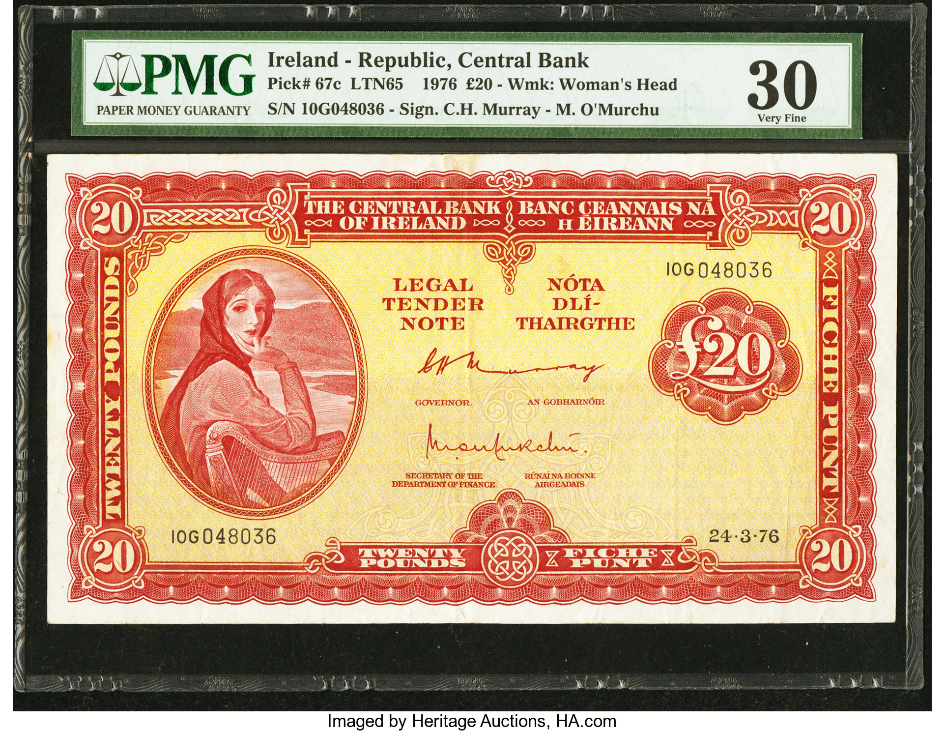 image for: Ireland, Republic of  20 pounds (B212c)