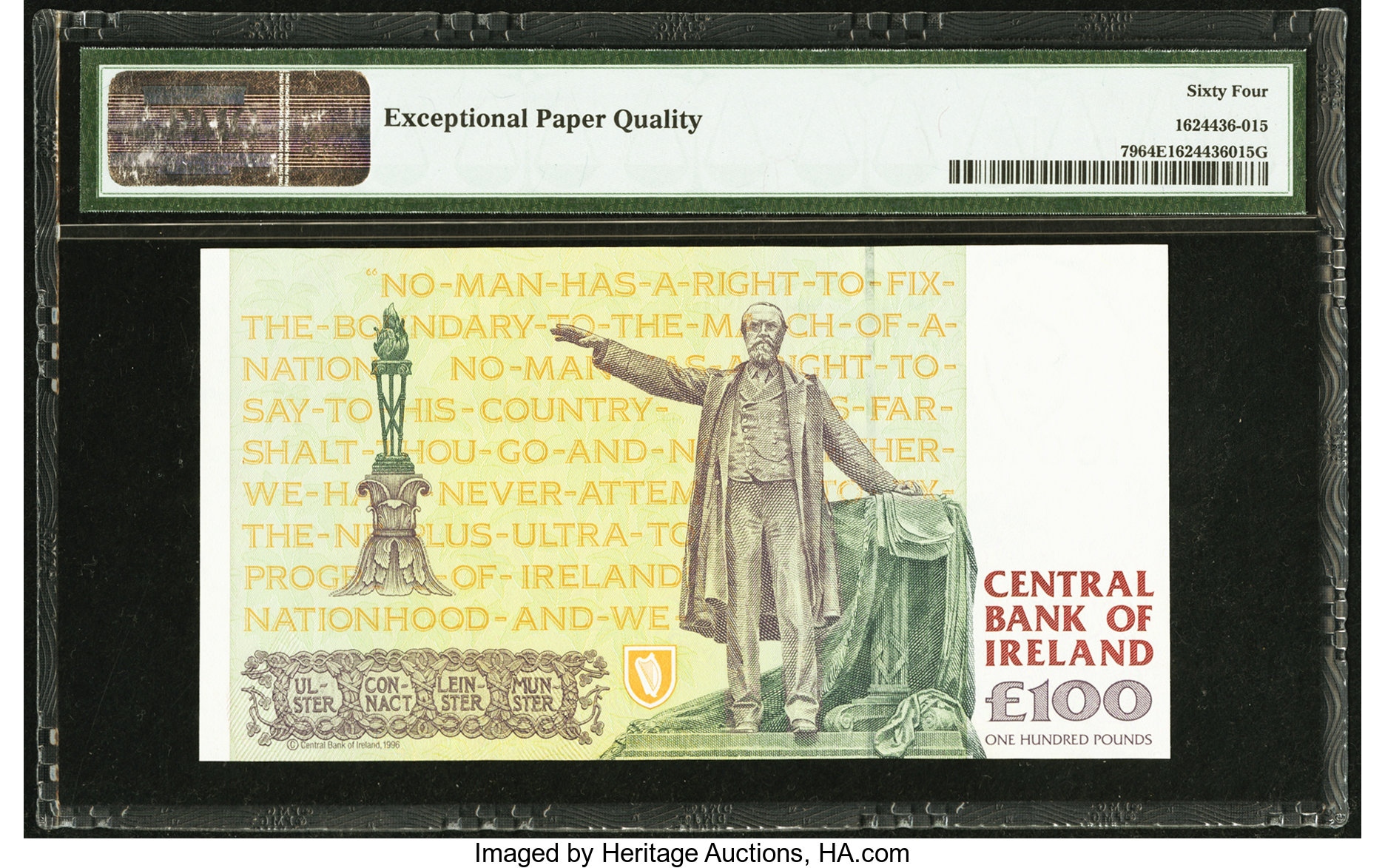 image for: Ireland, Republic of  100 pounds(B224as)