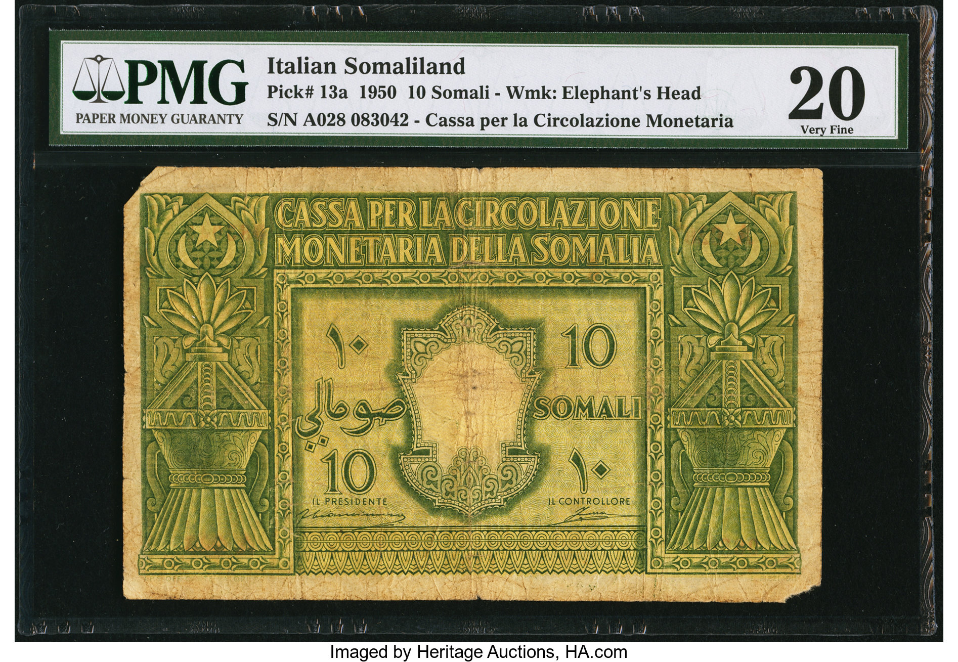 image for: Italian Somaliland  10 somali(B303a)