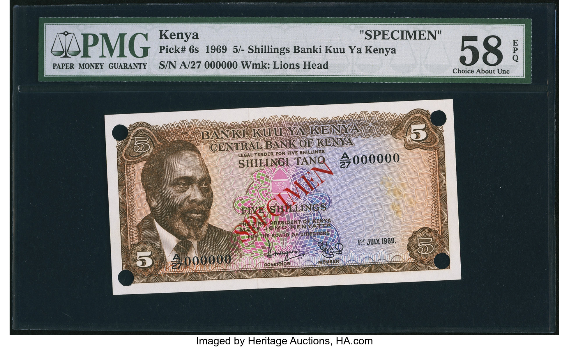 image for: Kenya  5 shillings (B106ds)