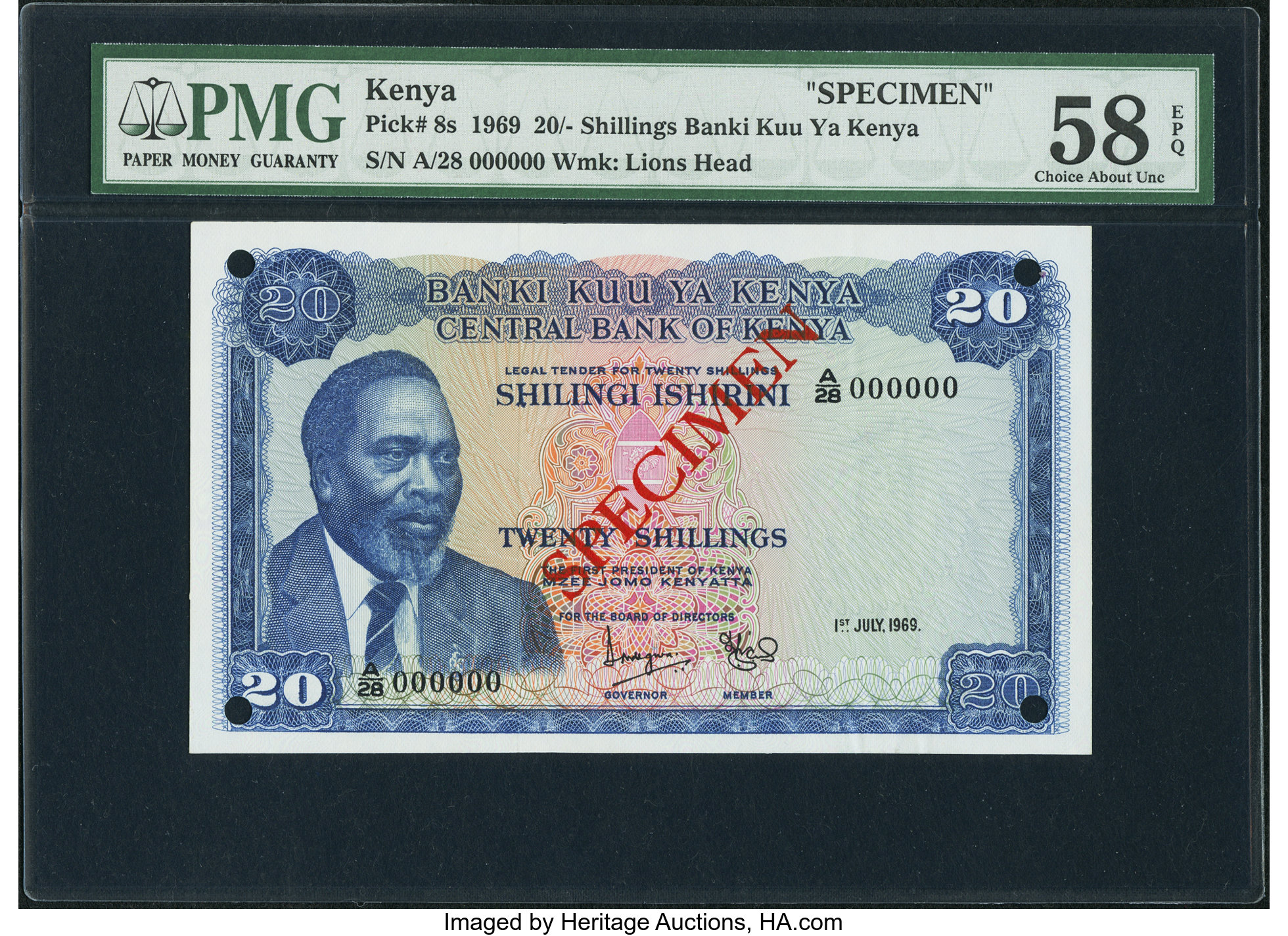 image for: Kenya  20 shillings (B108a)
