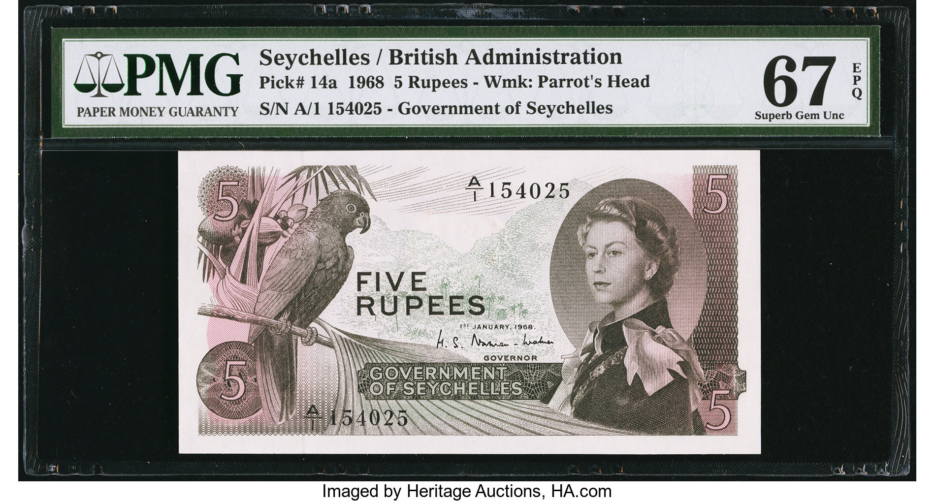 image for: Seychelles  5 rupees (B121a)