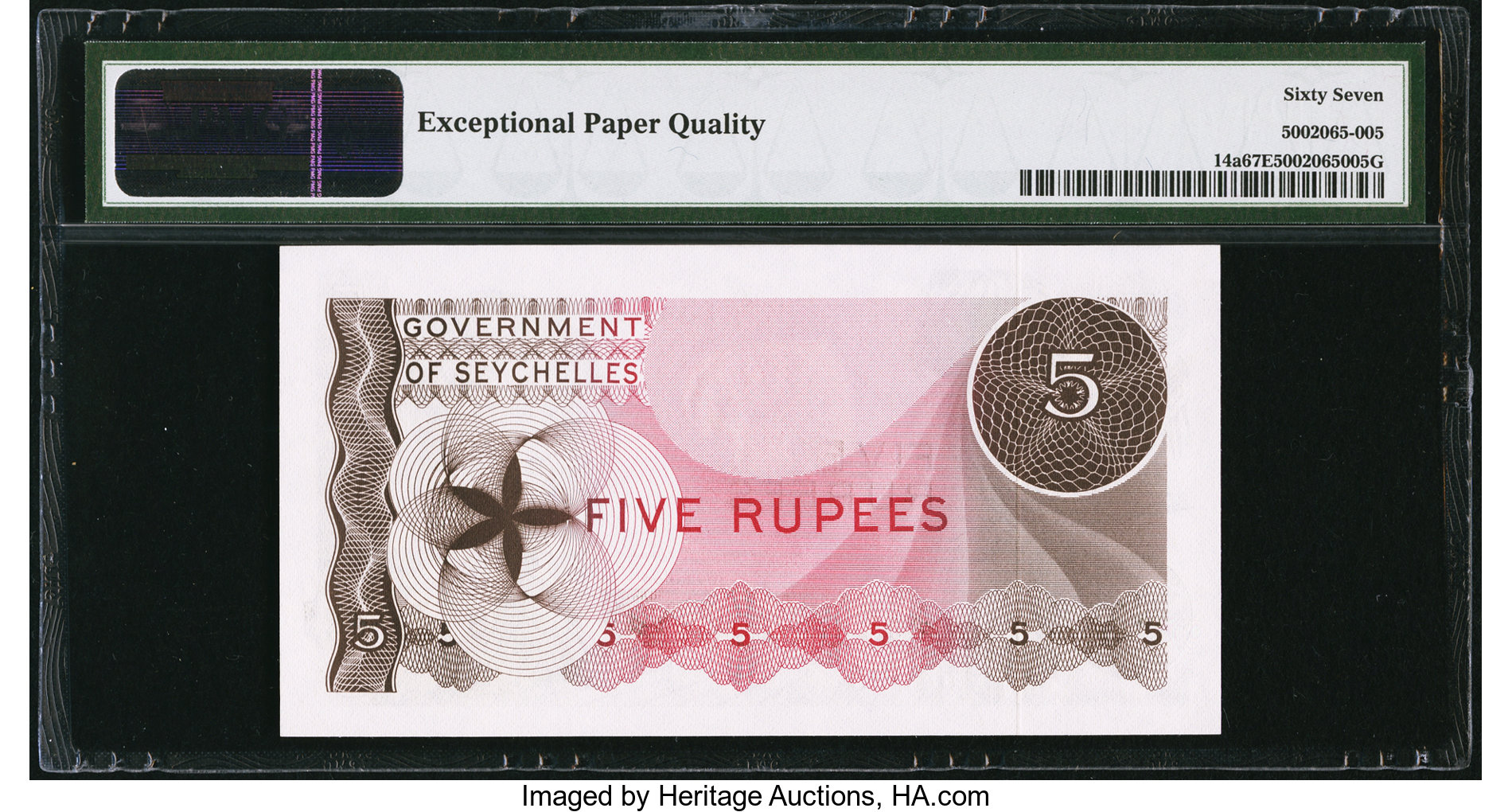 image for: Seychelles  5 rupees (B121a)