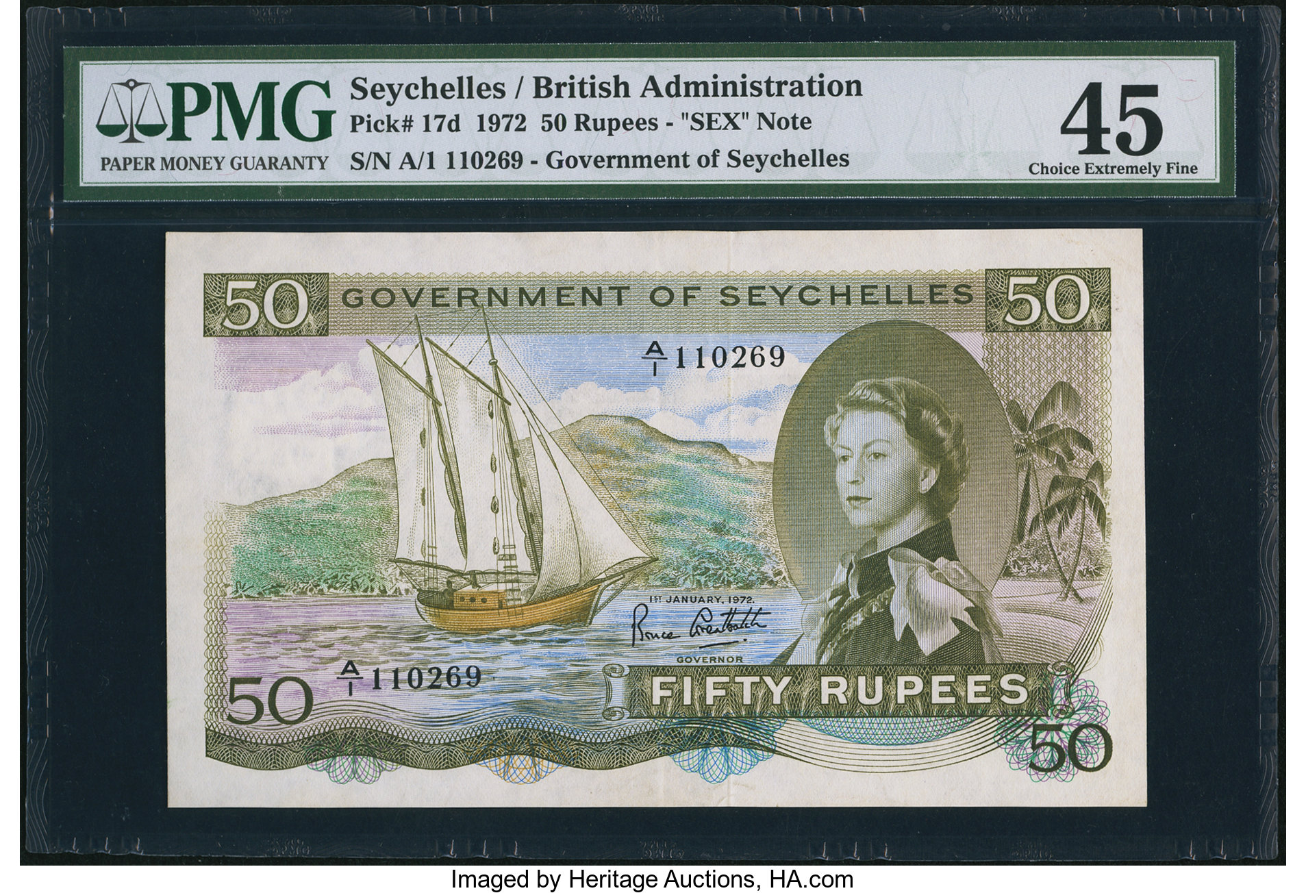 image for: Seychelles  50 rupees (B124as1)
