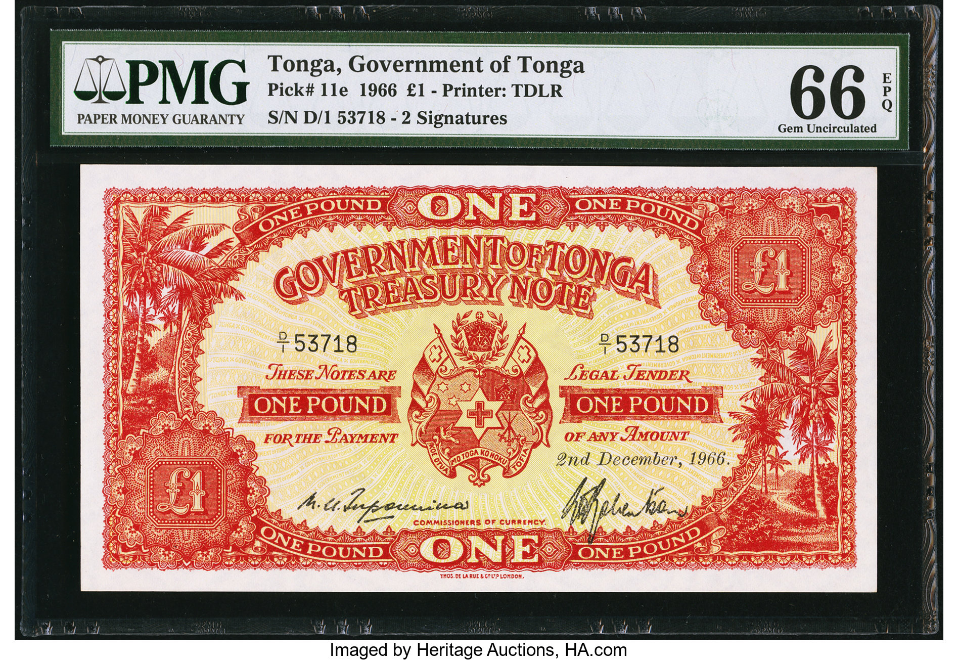 image for: Tonga  1 pound(B111t)