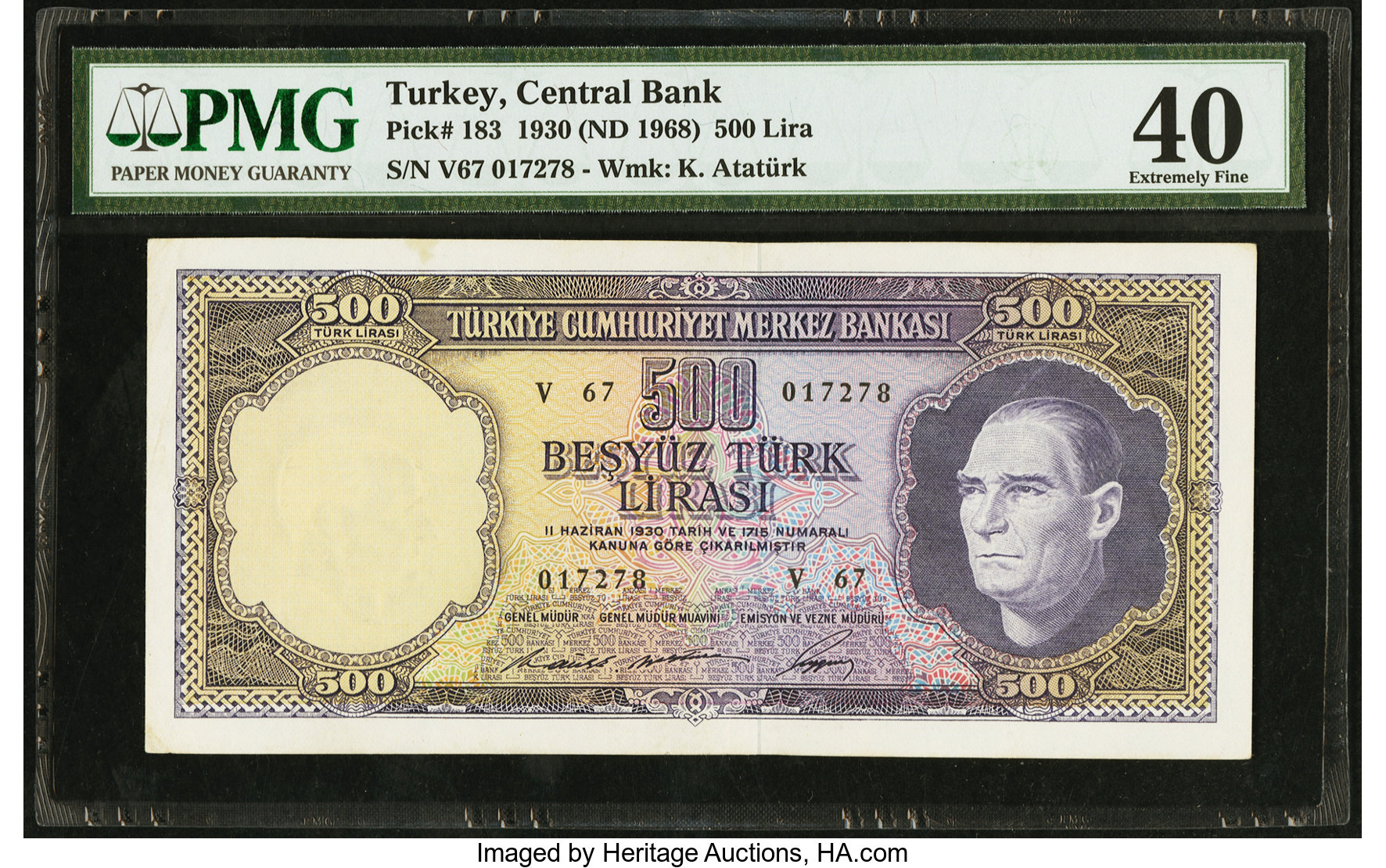 image for: Turkey  500 T?rk liras? (B261a)