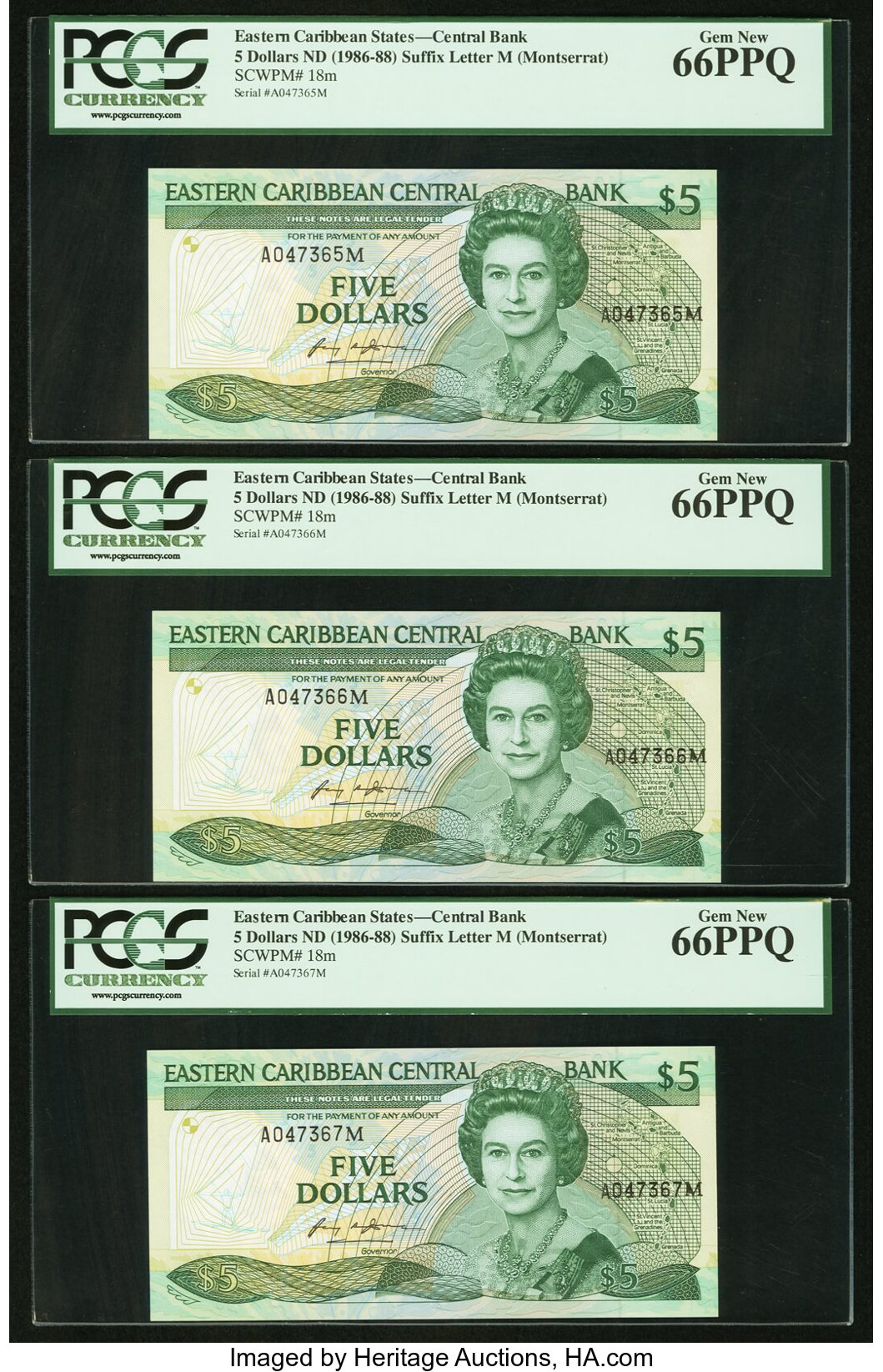 image for: East Caribbean States  5 dollars (B202g)