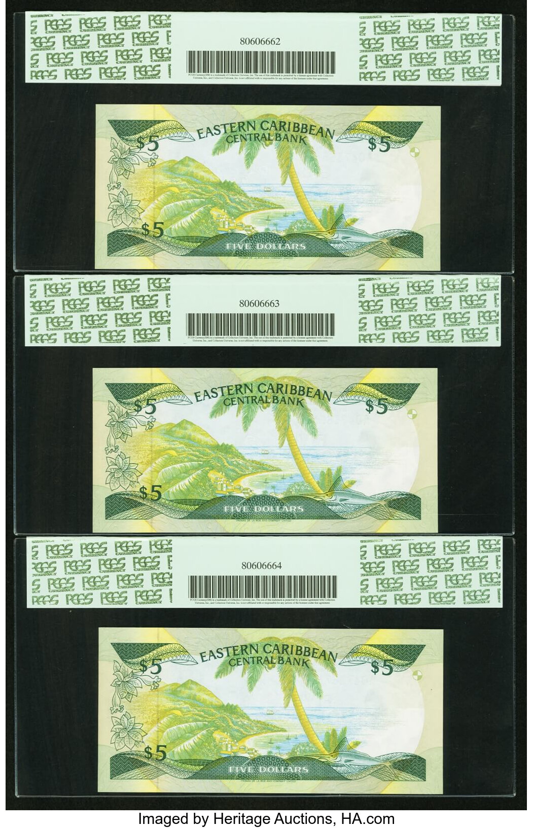 image for: East Caribbean States  5 dollars (B202v)