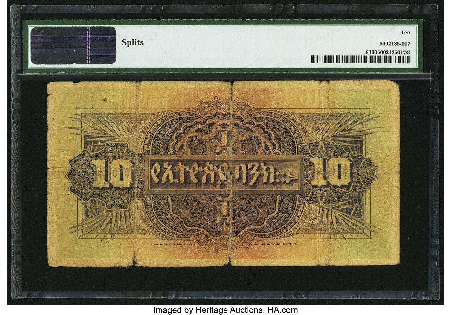 image for: Ethiopia  10 thalers(B103cs)