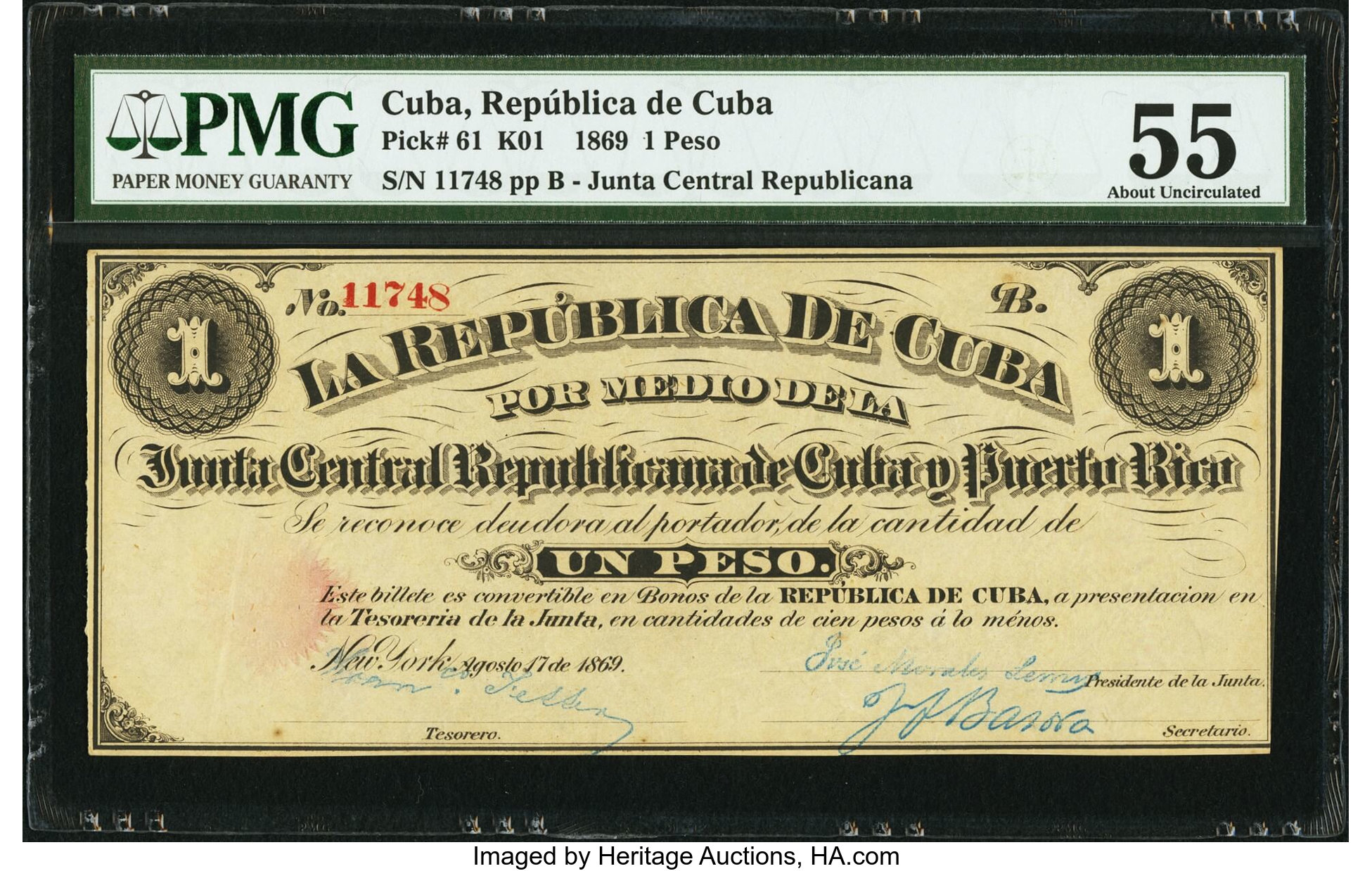 image for: Cuba  1 peso(B601a)