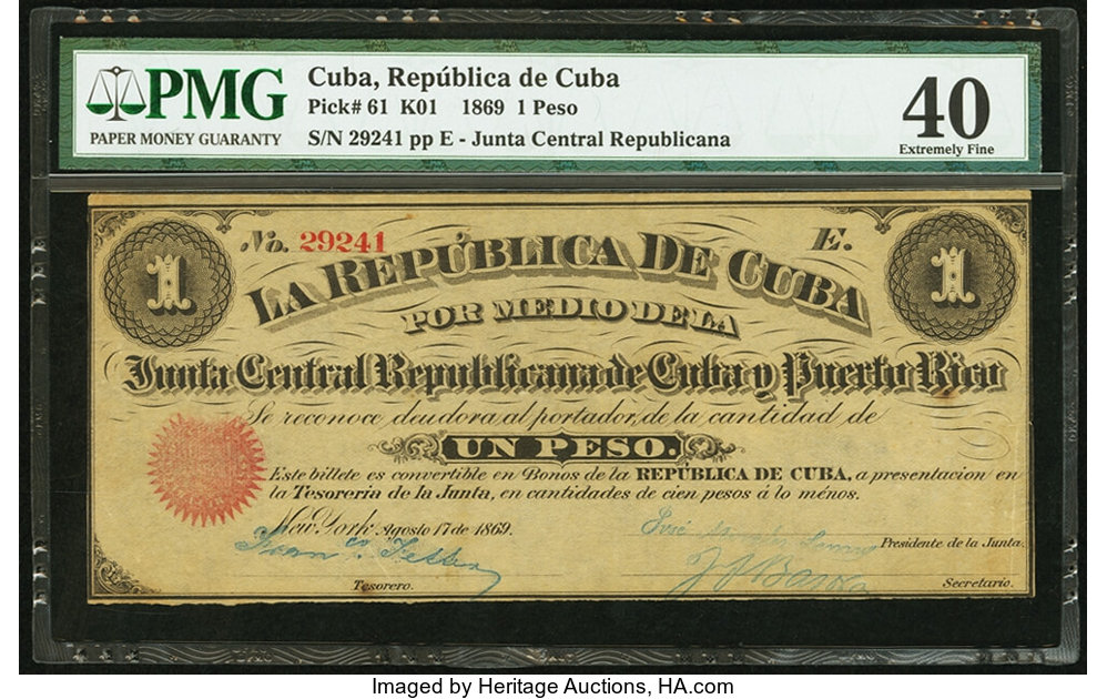 image for: Cuba  1 peso(B601a)