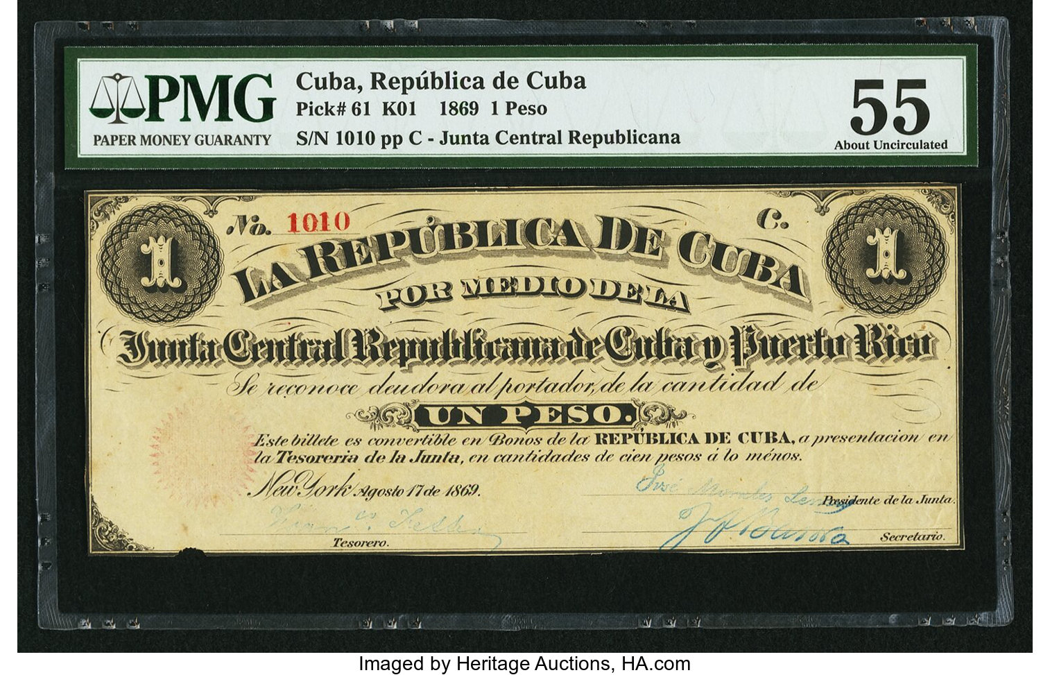 image for: Cuba  1 peso(B601a)