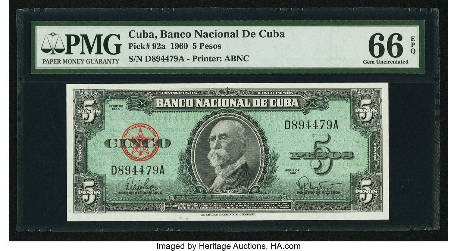 image for: Cuba  5 pesos (B815as2)