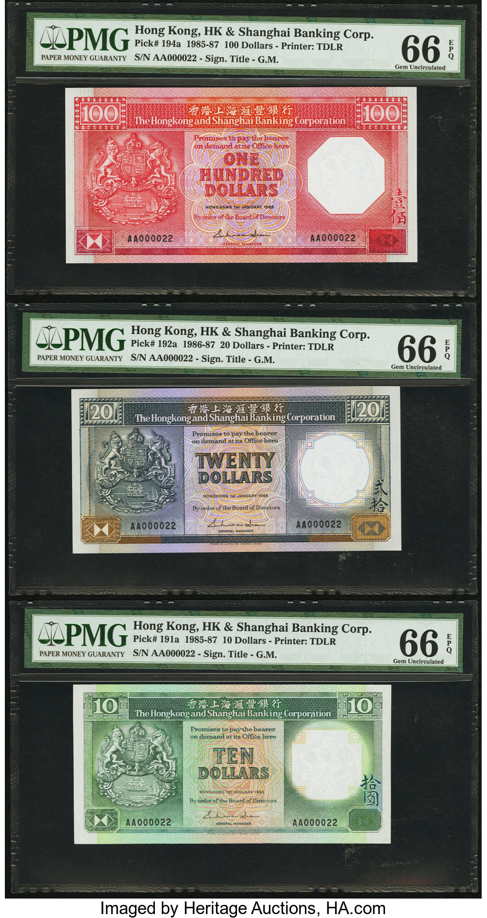 image for: Hong Kong  100 dollars (B676b)