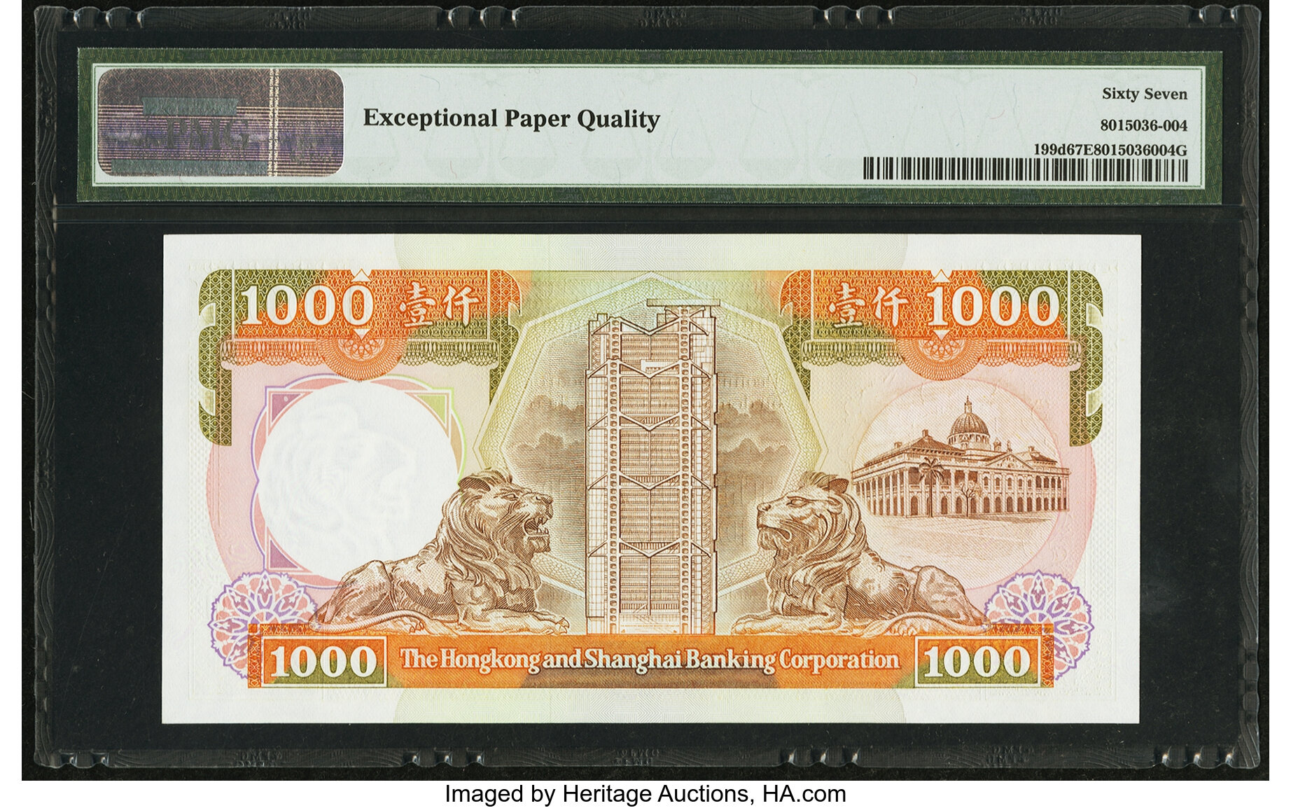image for: Hong Kong  1,000 dollars (B680a)