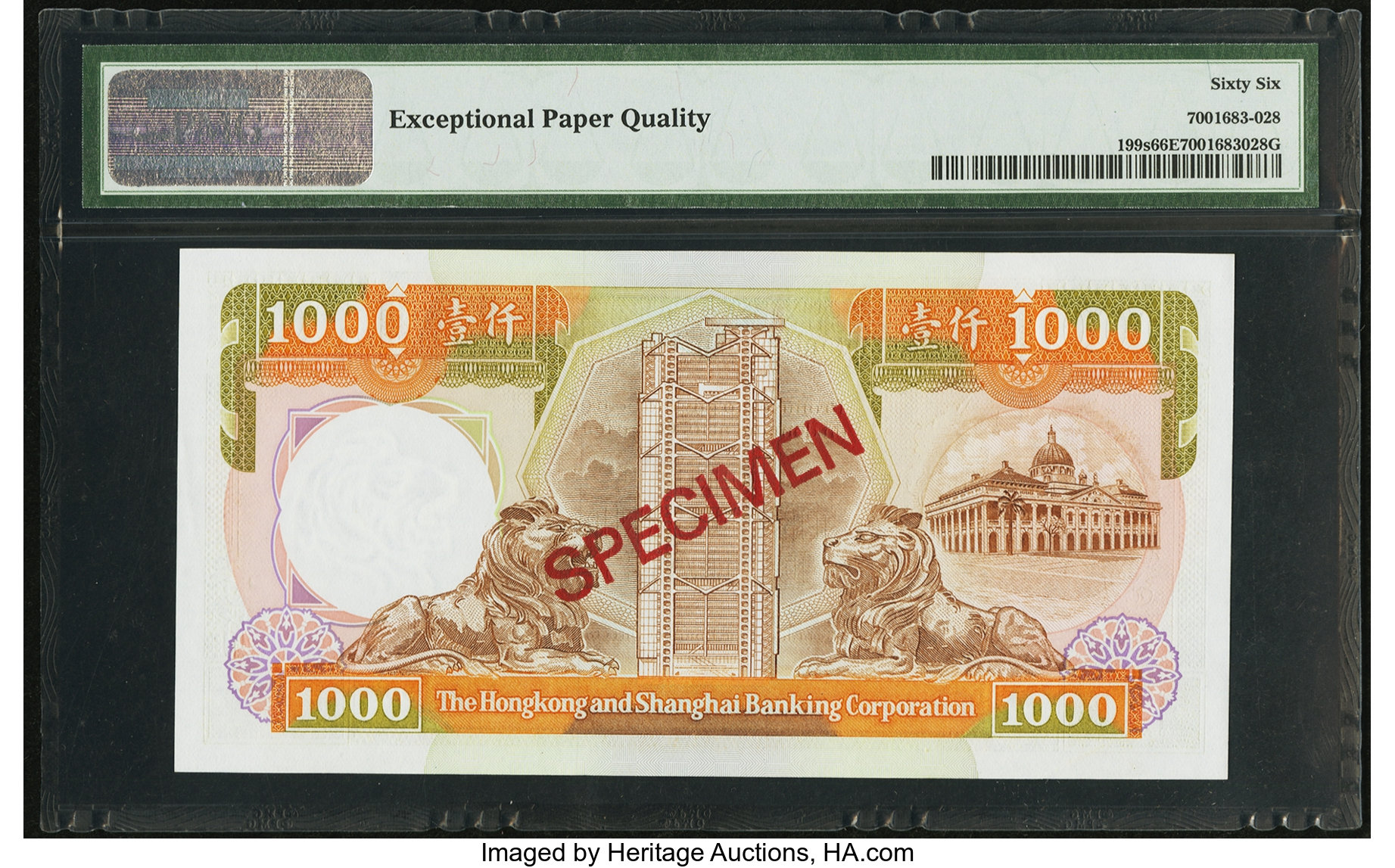 image for: Hong Kong  1,000 dollars (B680c)