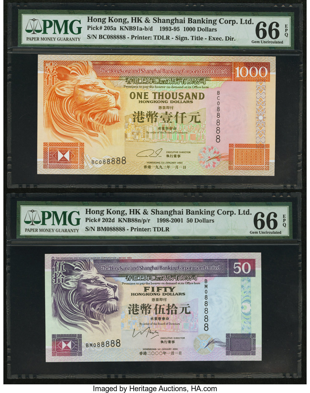 image for: Hong Kong  1,000 dollars (B685d)