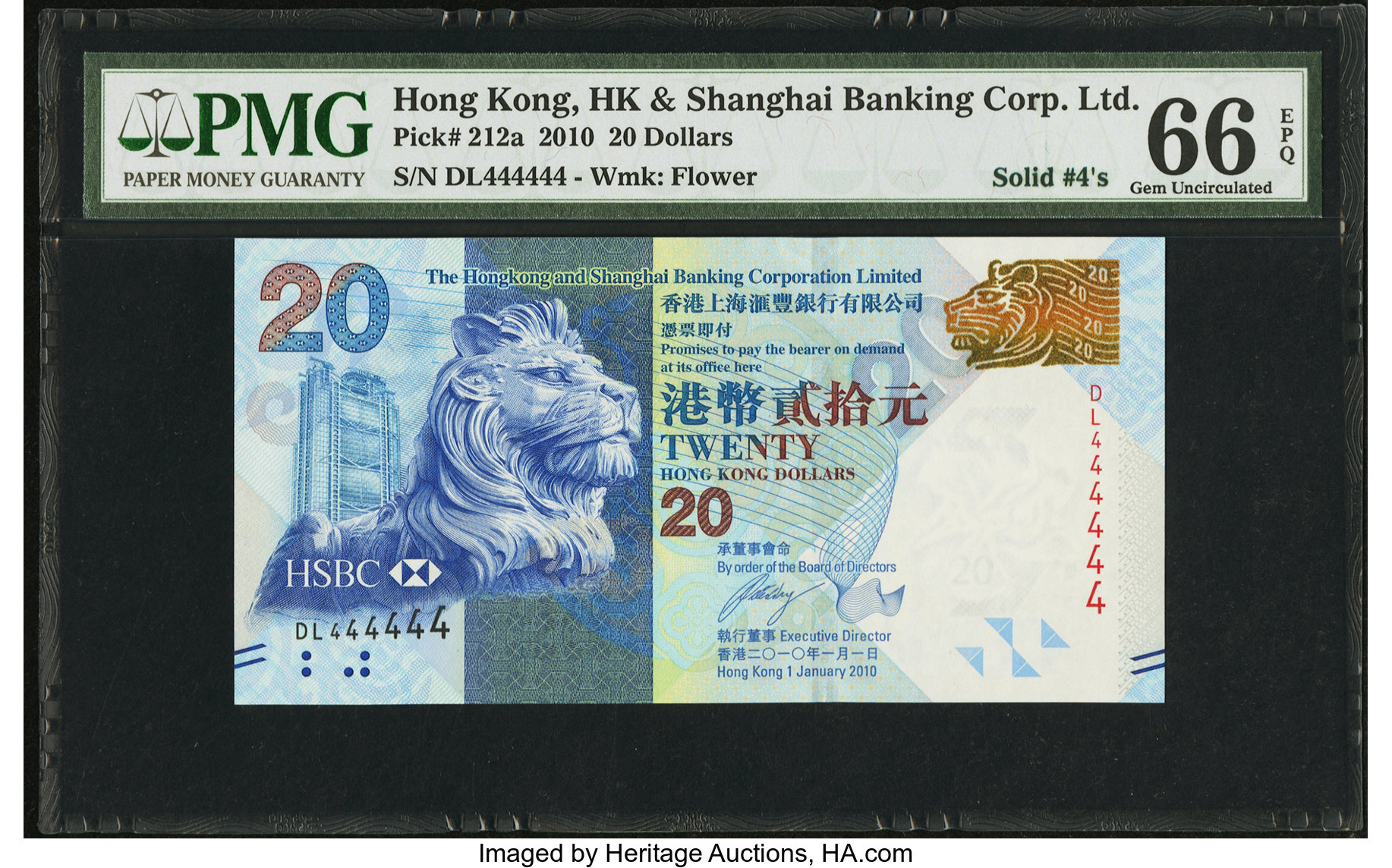 image for: Hong Kong  20 dollars (B691d)