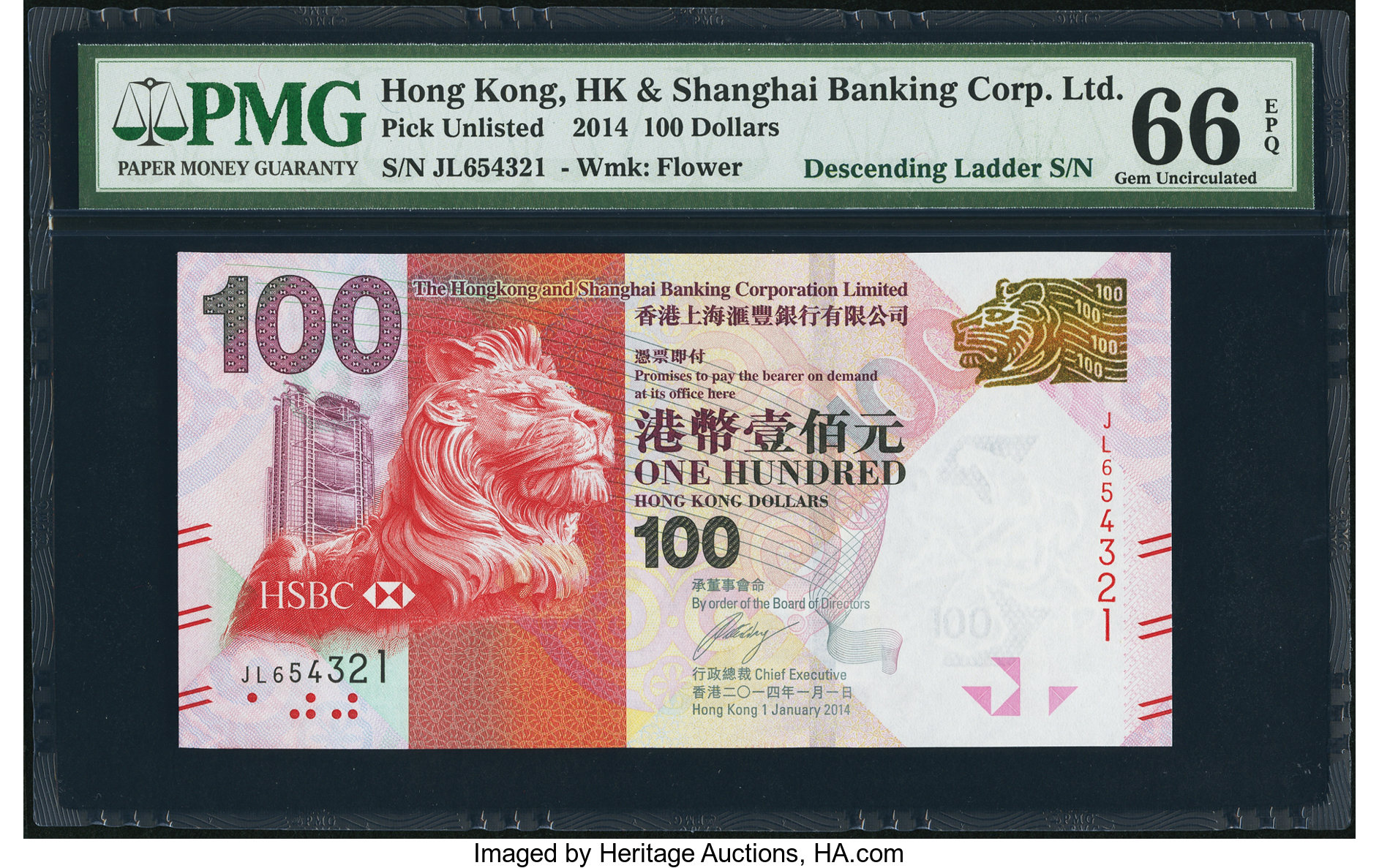 image for: Hong Kong  100 dollars (B693d)
