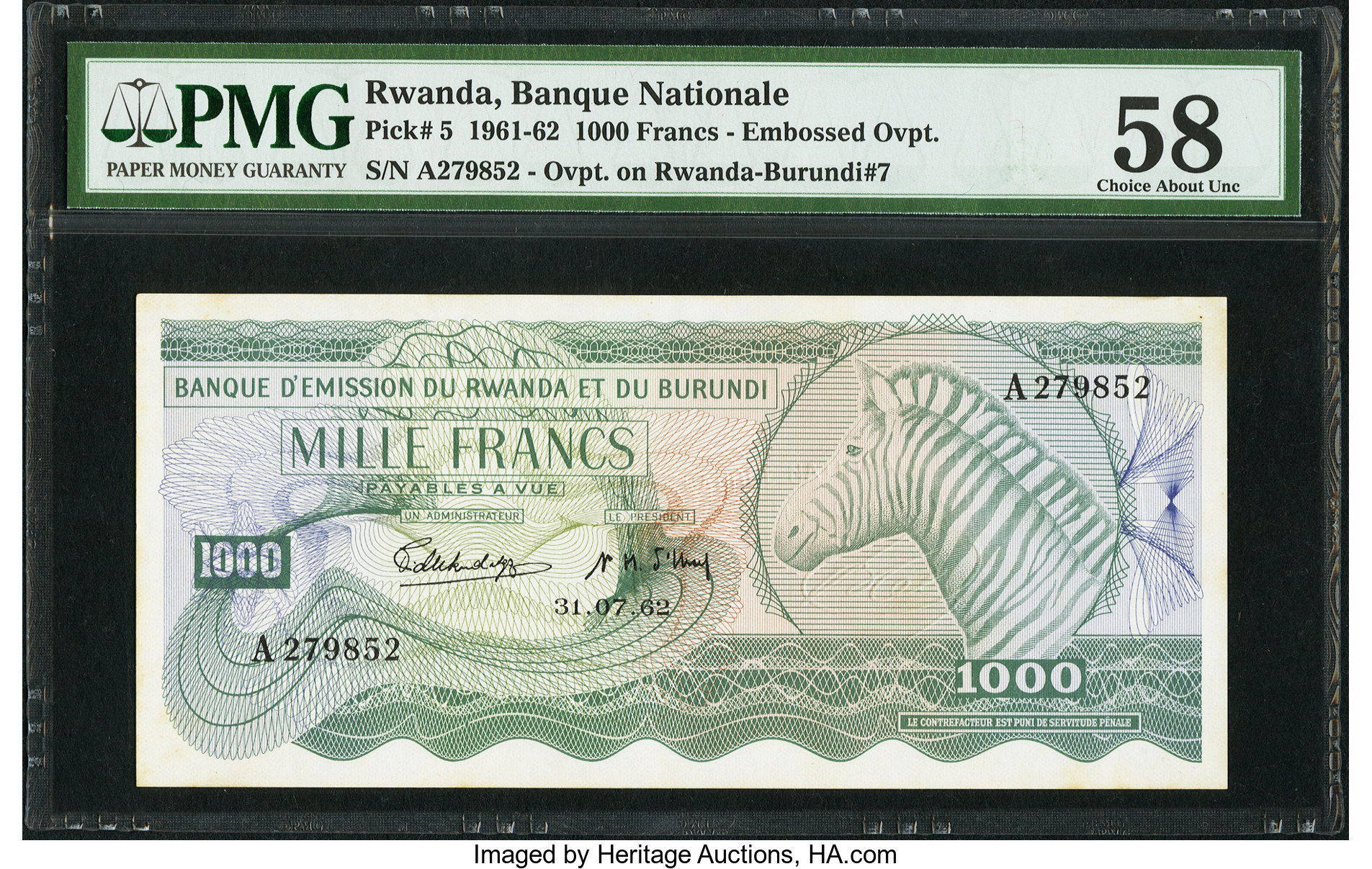 image for: Rwanda  1,000 francs(B105b)