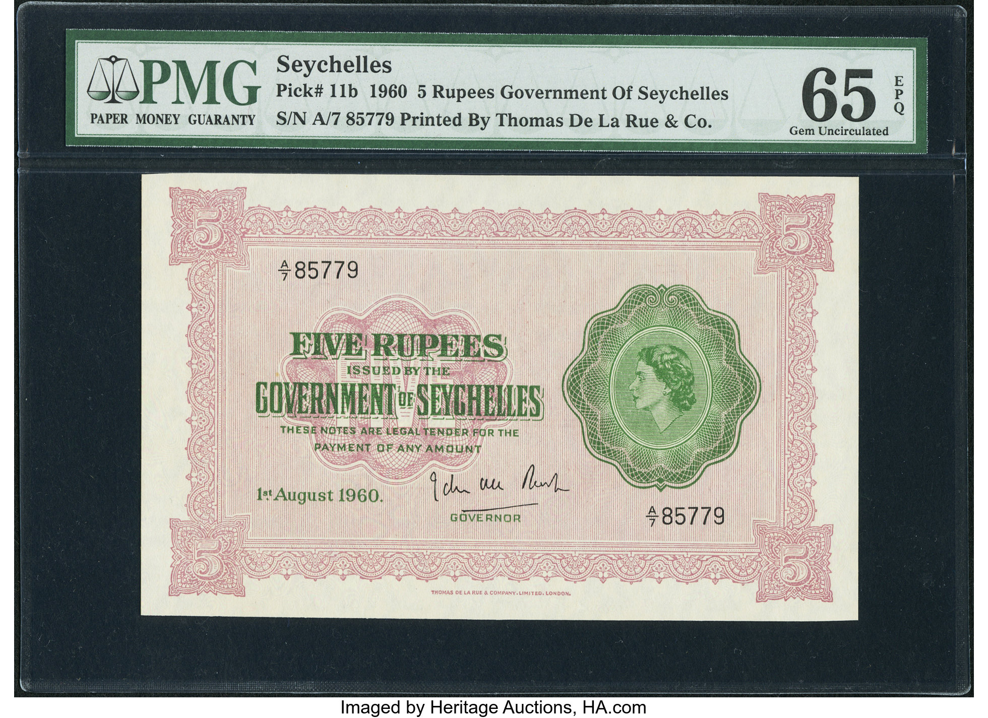 image for: Seychelles  5 rupees(B118b)