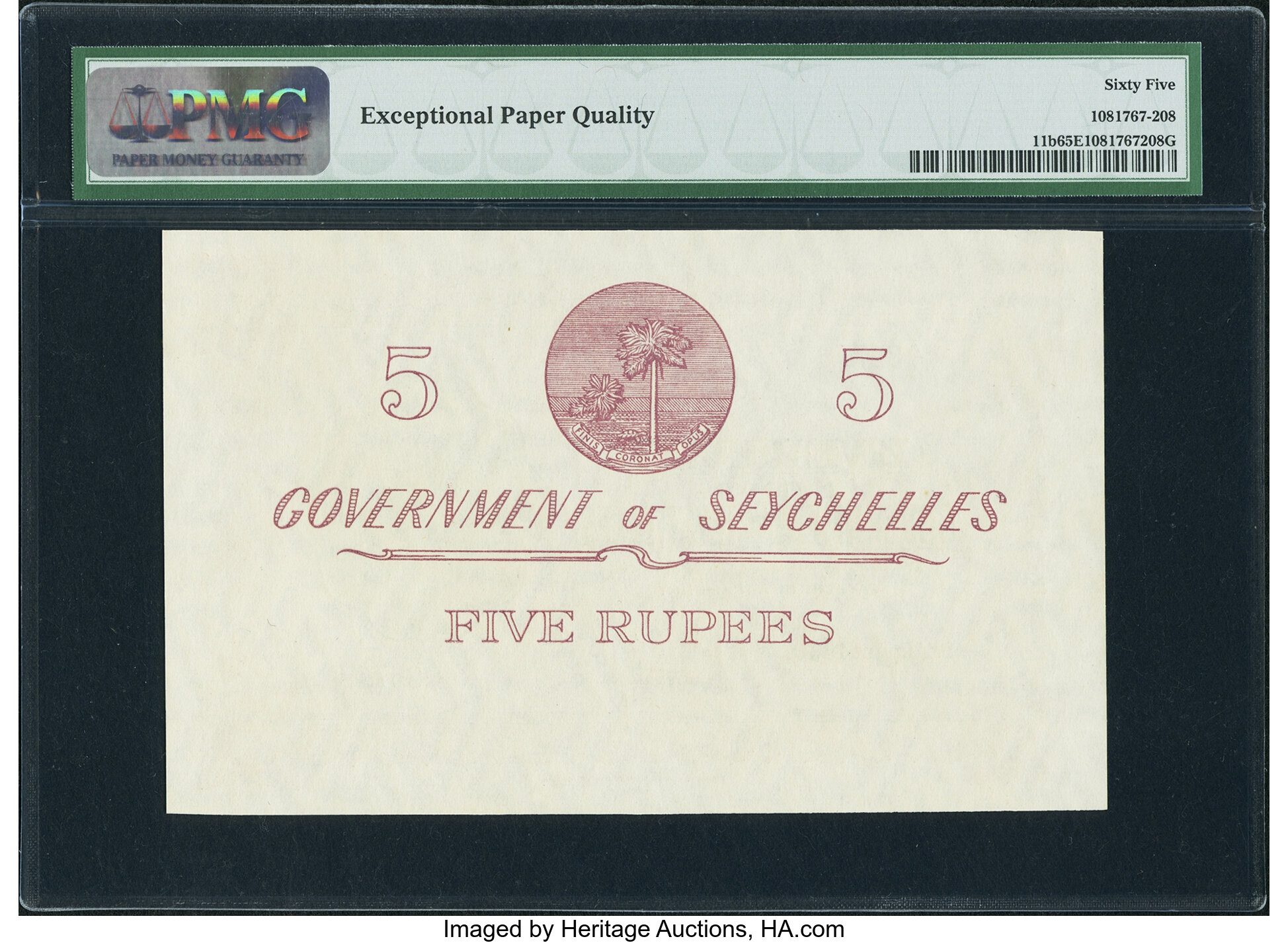 image for: Seychelles  5 rupees(B118bs)