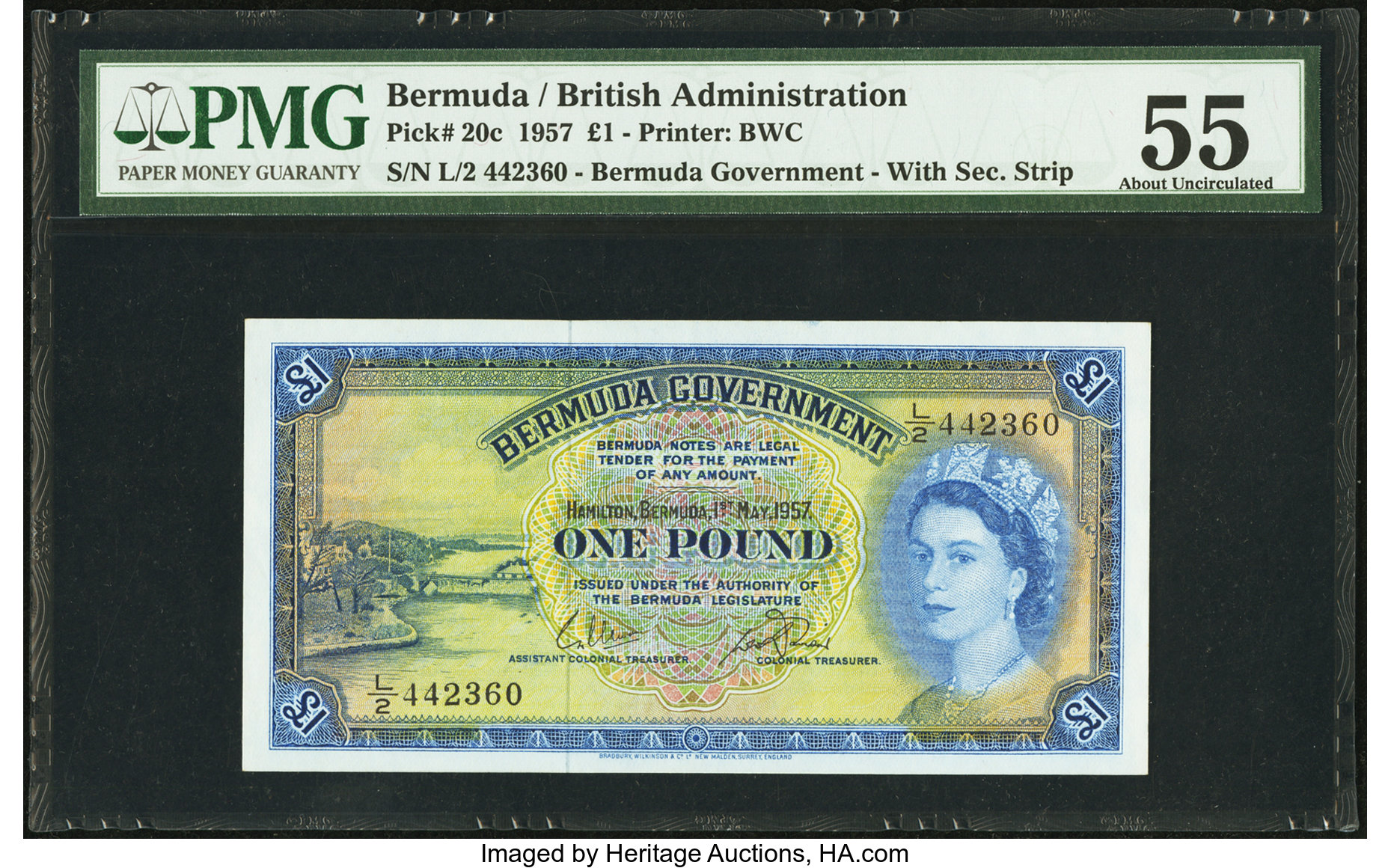 image for: Bermuda  1 pound (B121ds2)