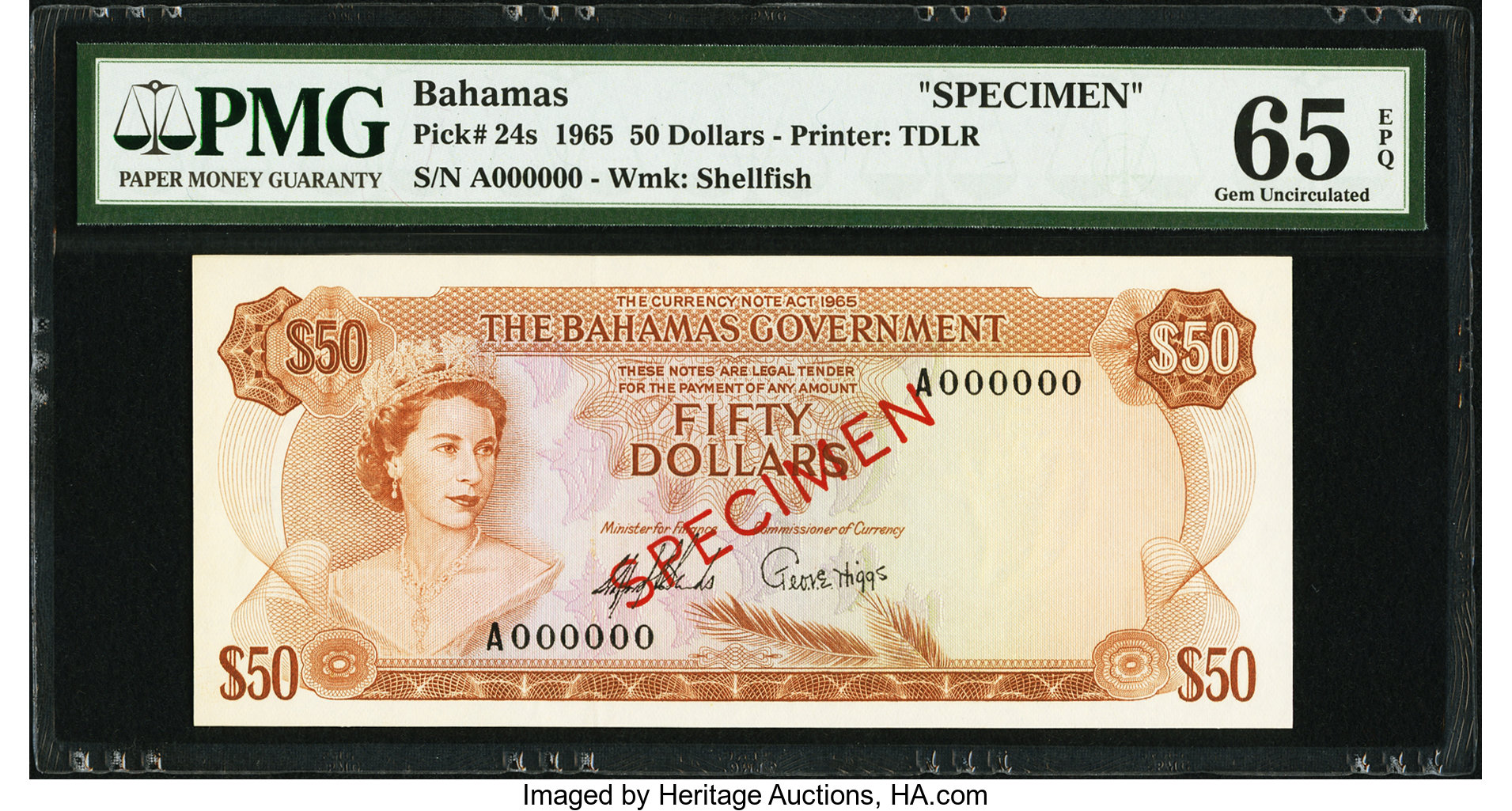 image for: Bahamas  50 dollars (B123a)