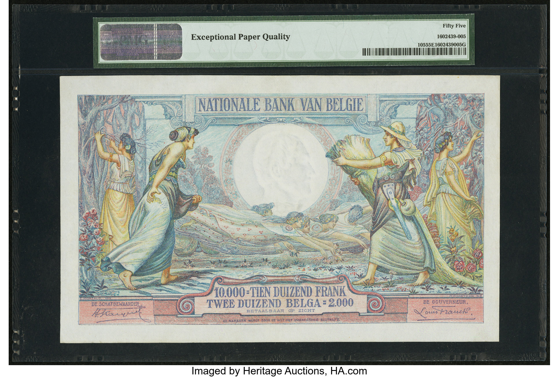 image for: Belgium  10,000 francs / 2,000 belgas (B568as)