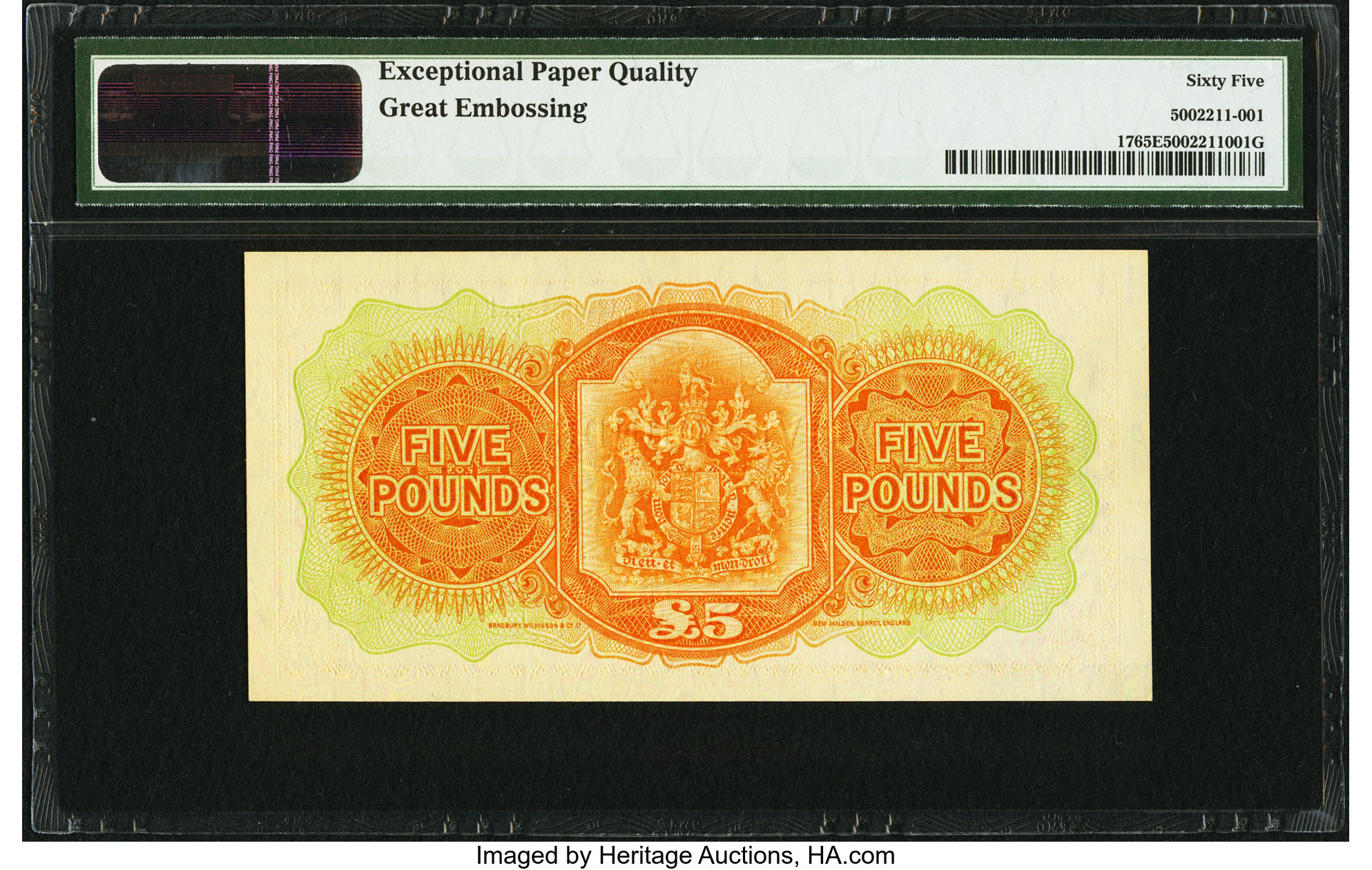 image for: Bermuda  5 pounds(B118a)