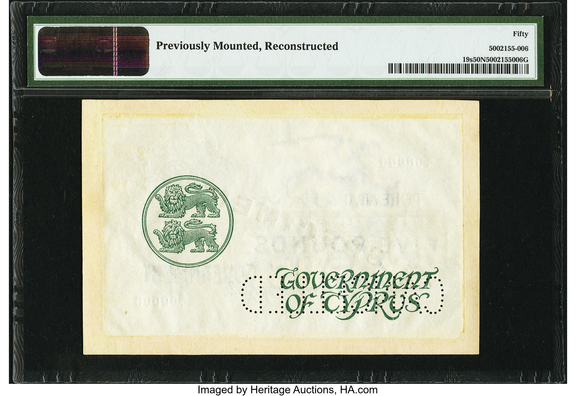 image for: Cyprus  5 pounds (B119as)