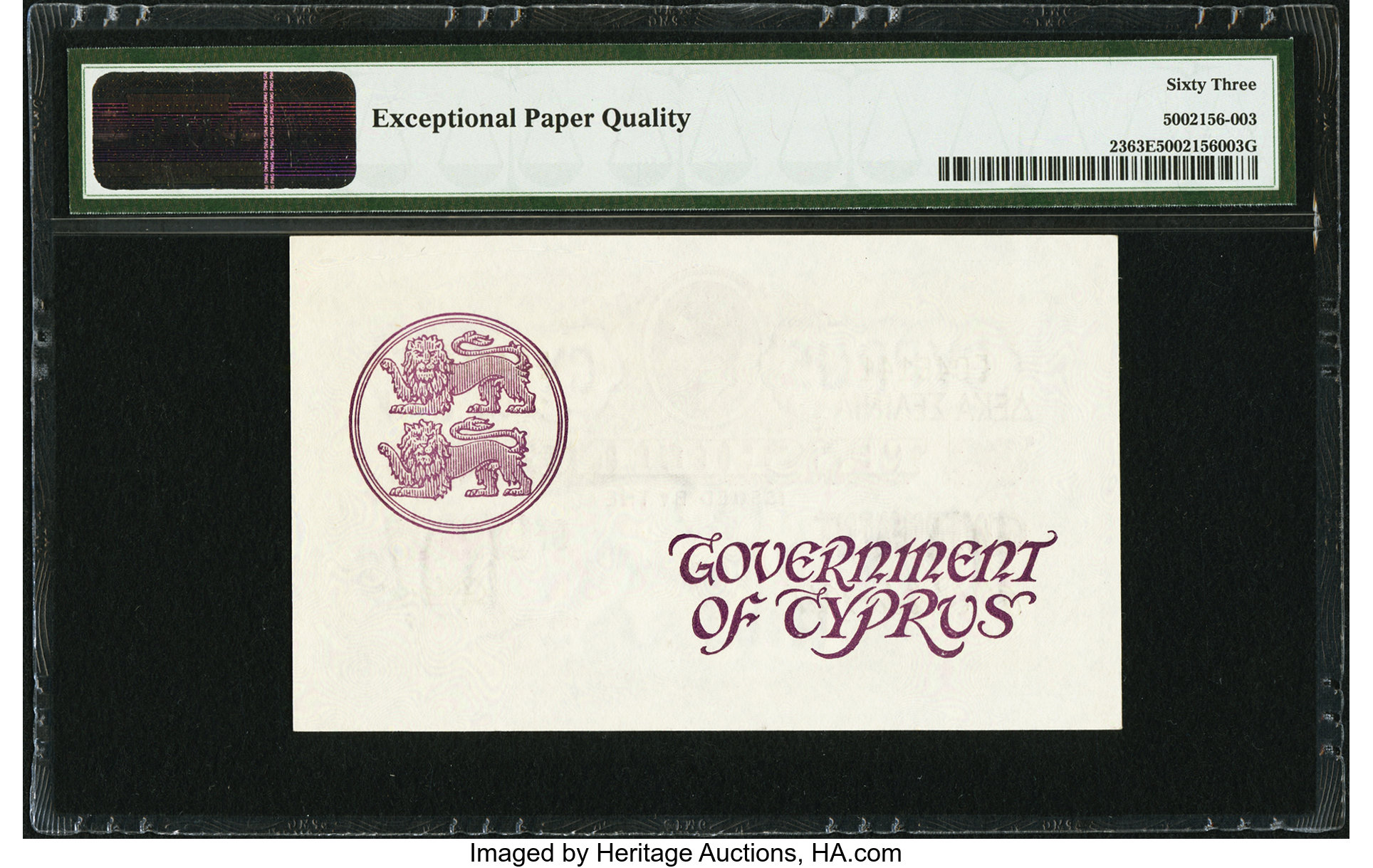 image for: Cyprus  10 shillings (B123h)