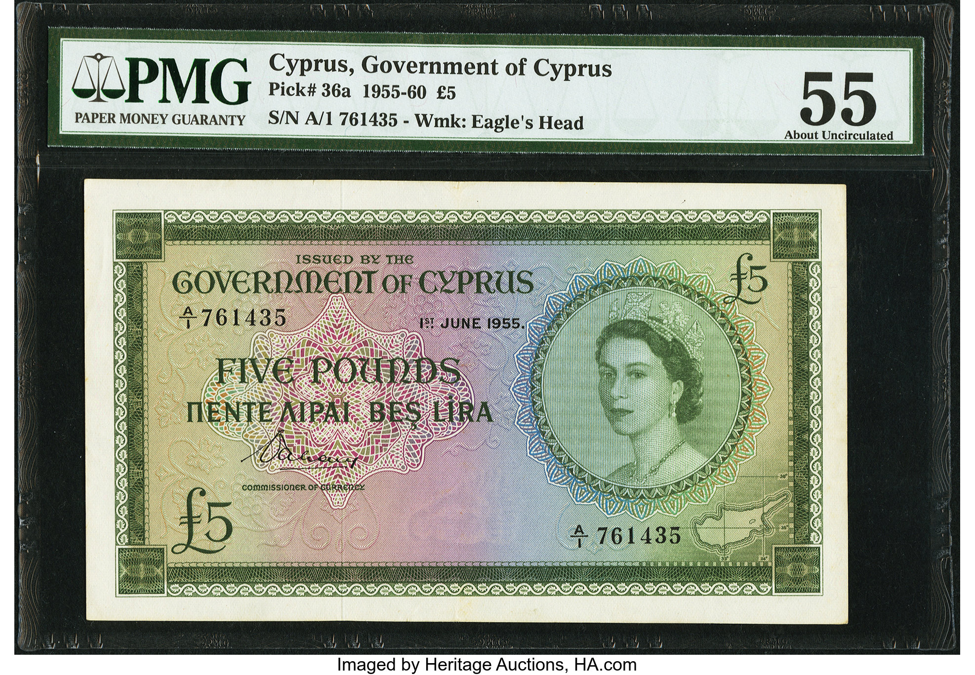 image for: Cyprus  5 pounds (B136ds2)