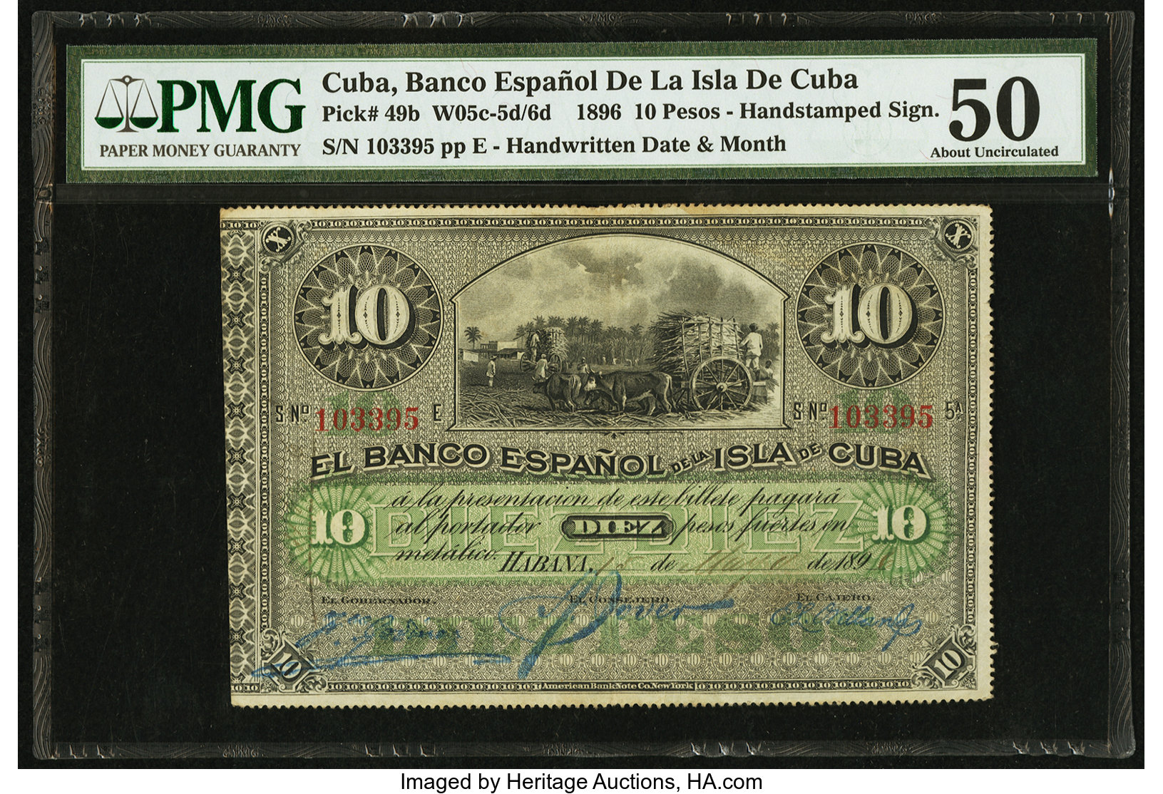 image for: Cuba  10 pesos fuertes (B307s)