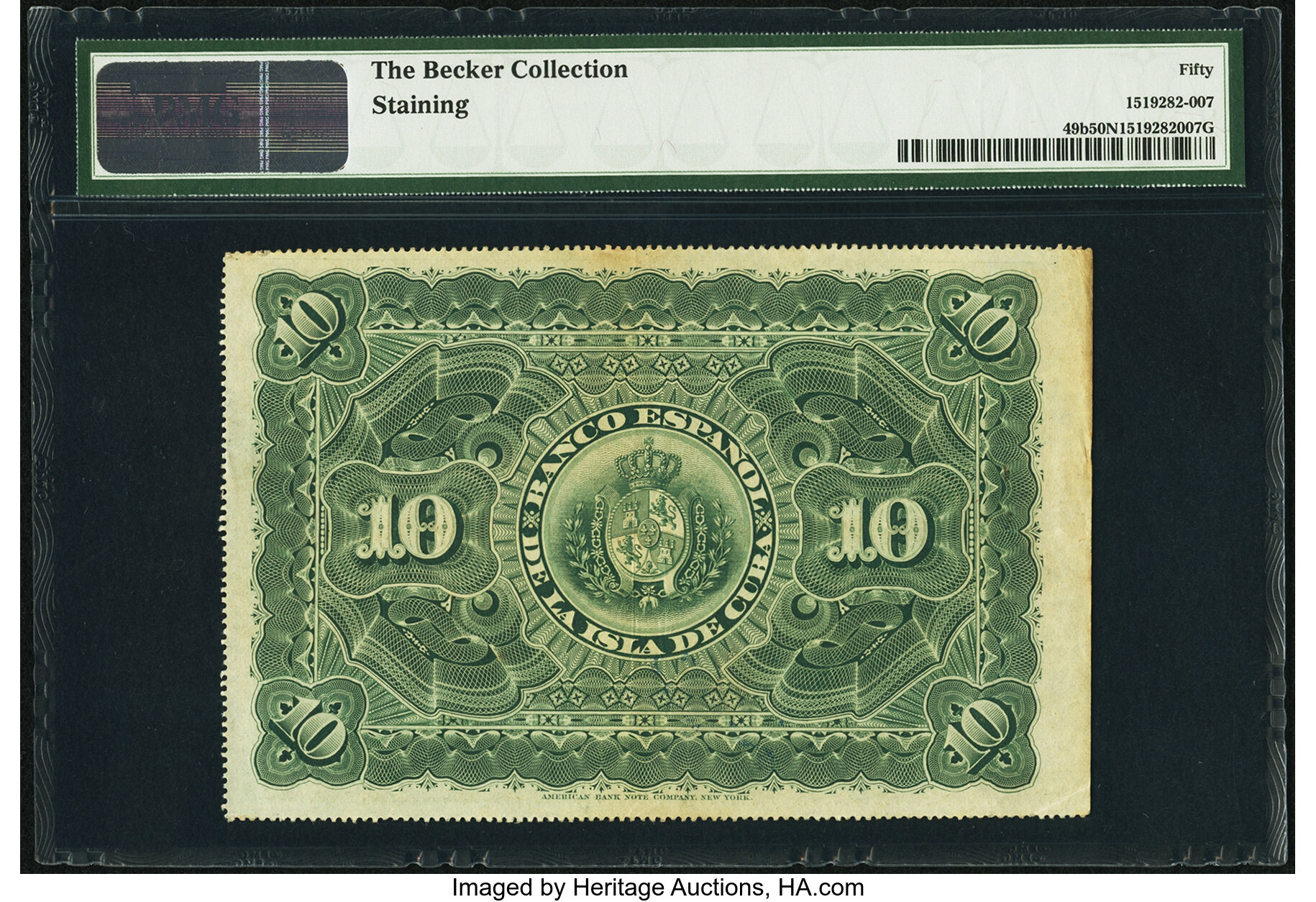 image for: Cuba  10 pesos fuertes (B307c)