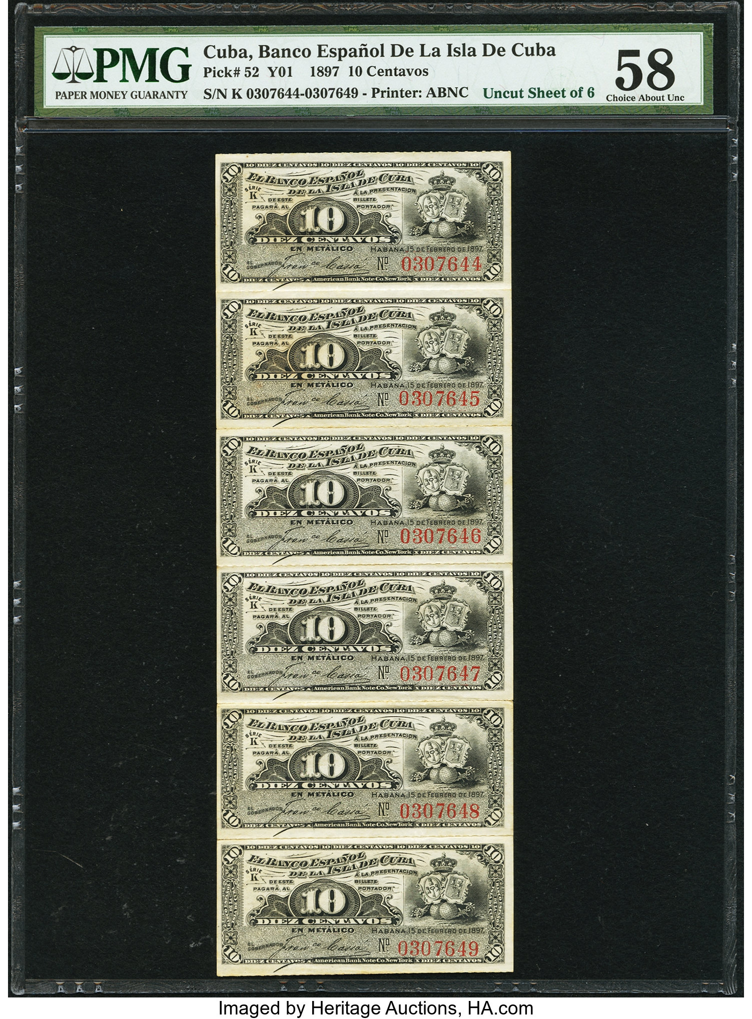 image for: Cuba  10 centavos (B302a)