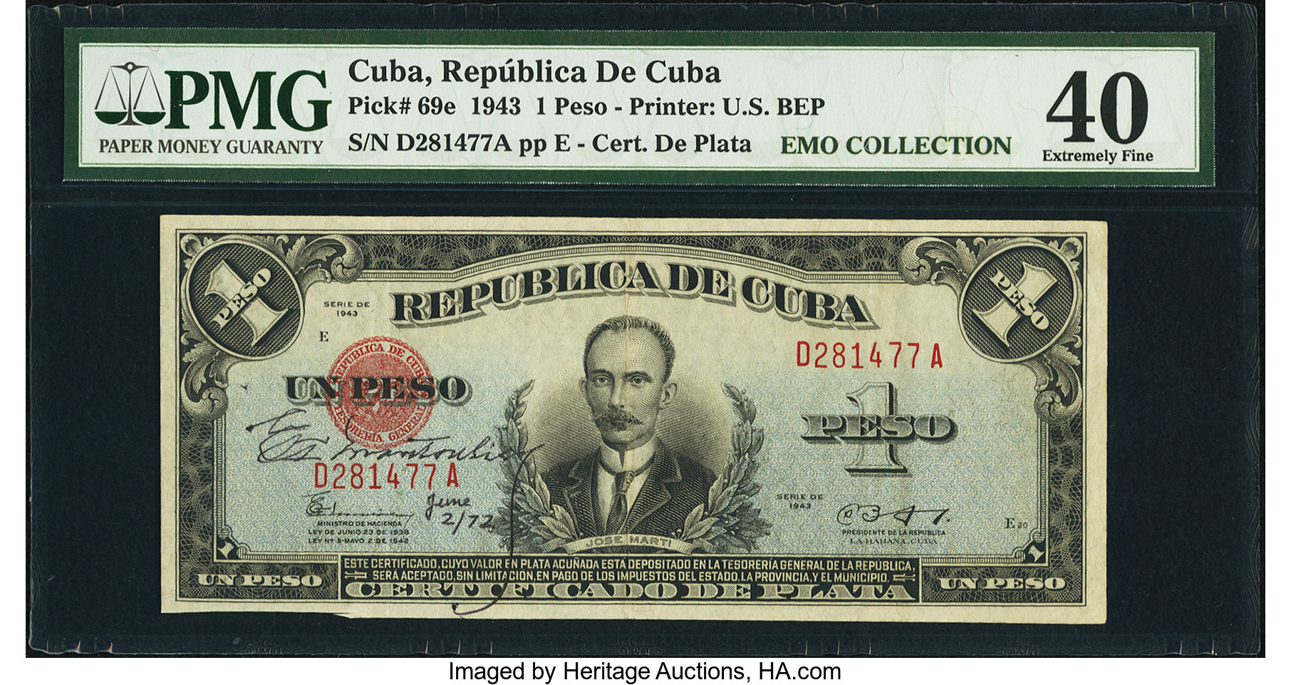 image for: Cuba  1 peso(B401a)