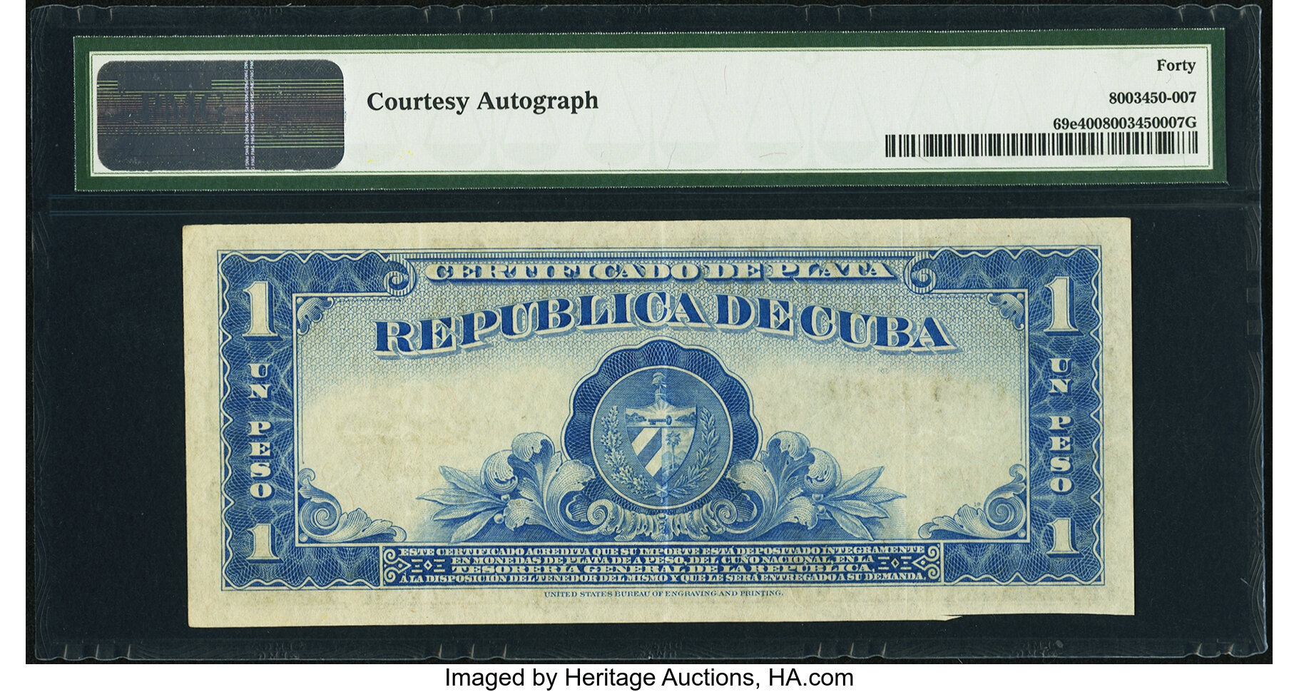 image for: Cuba  1 peso(B401h)