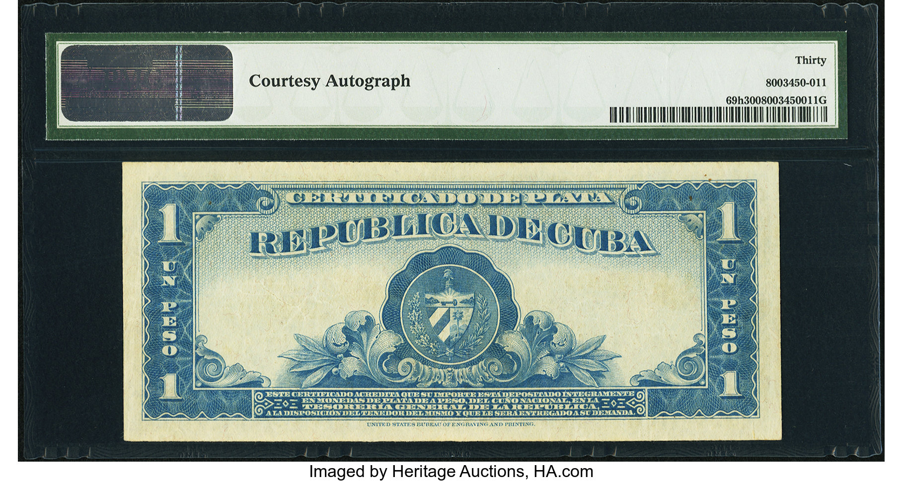 image for: Cuba  1 peso(B401e)