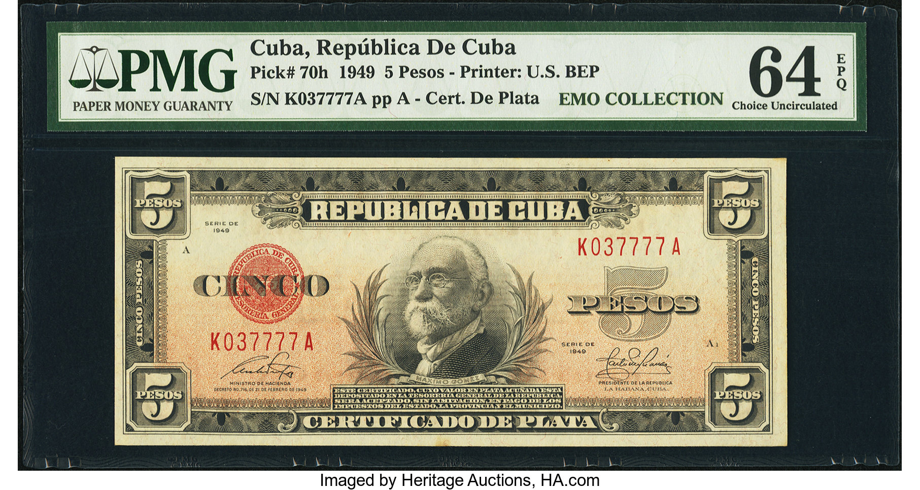 image for: Cuba  5 pesos(B402b)